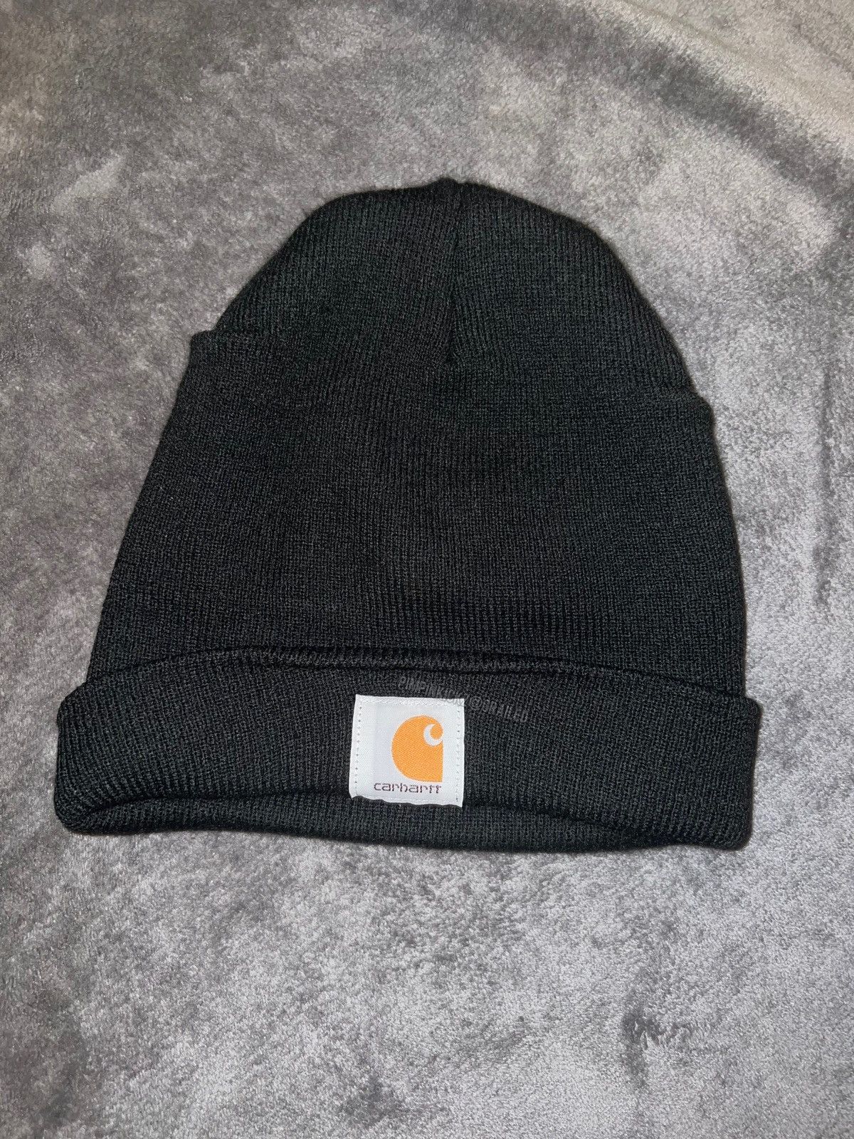 Carhartt CARHARTT KNIT CUFFED BEANIE (BLACK) Size ONE SIZE - 1 Thumbnail