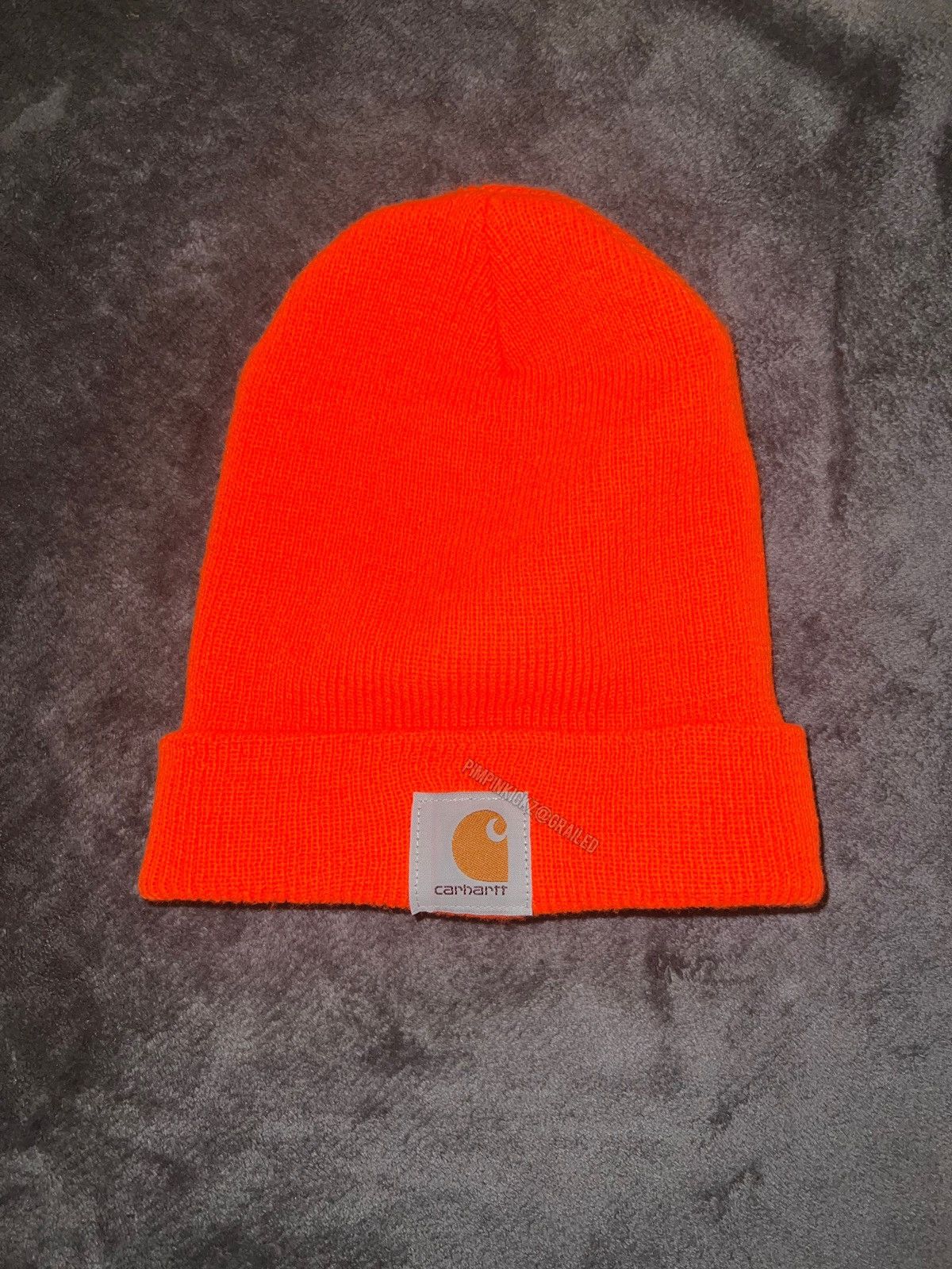 Carhartt CARHARTT KNIT CUFFED BEANIE (ORANGE) Size ONE SIZE - 1 Thumbnail