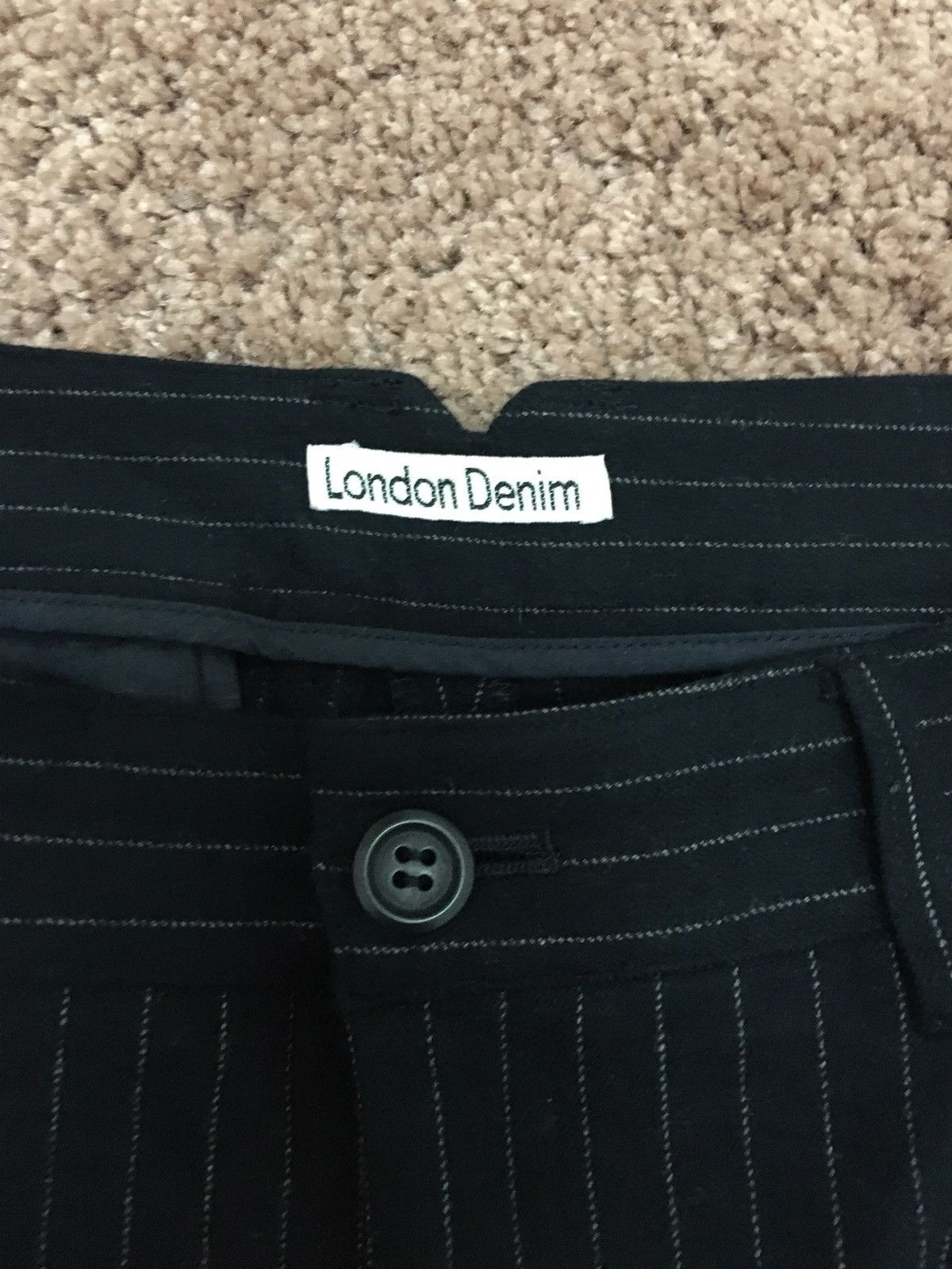 Vintage stripe trouser by denim london Size US 31 - 2 Thumbnail