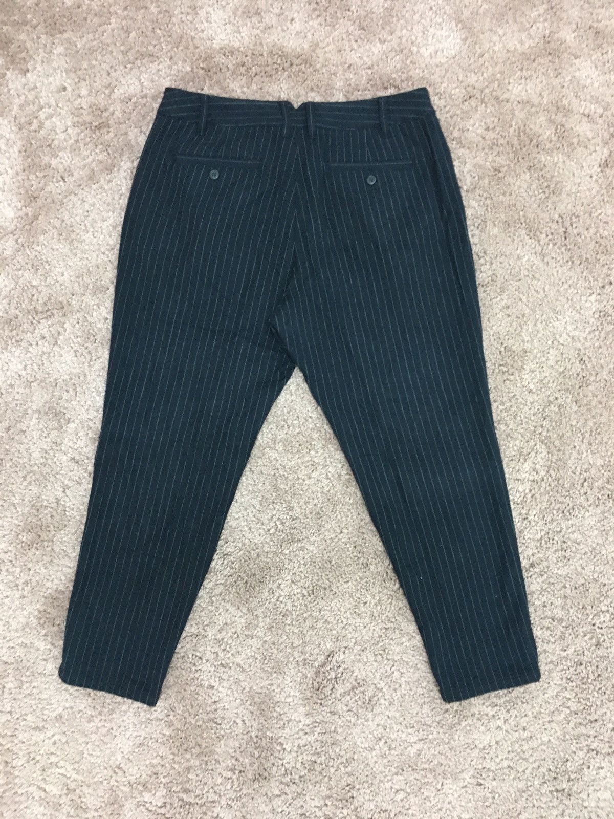 image of Vintage Stripe Trouser By Denim London in Blue Stripes, Men's (Size 31)