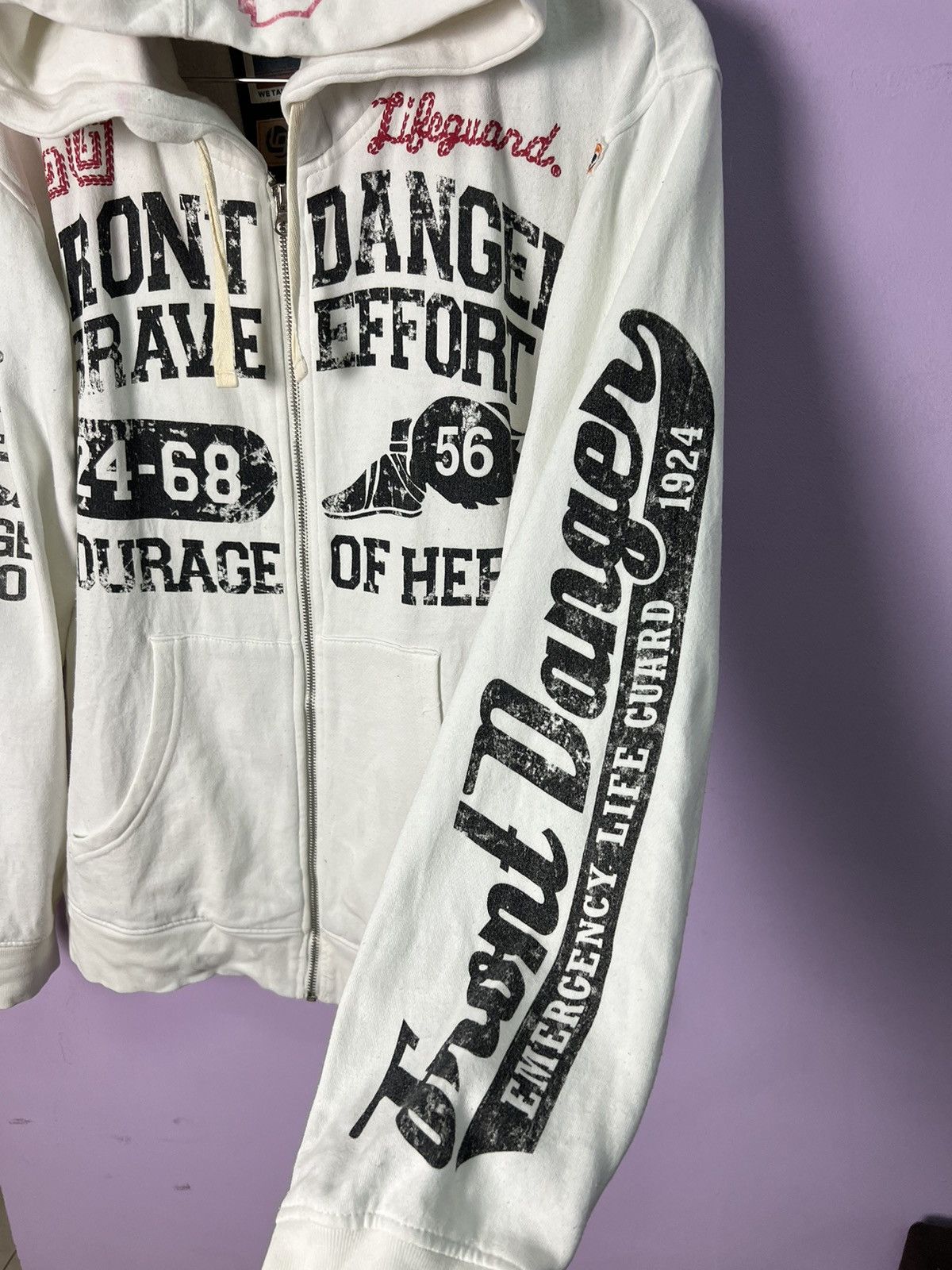Other 🔥Lifeguard Front Danger Zipper Hoodies Size US M / EU 48-50 / 2 - 14 Thumbnail