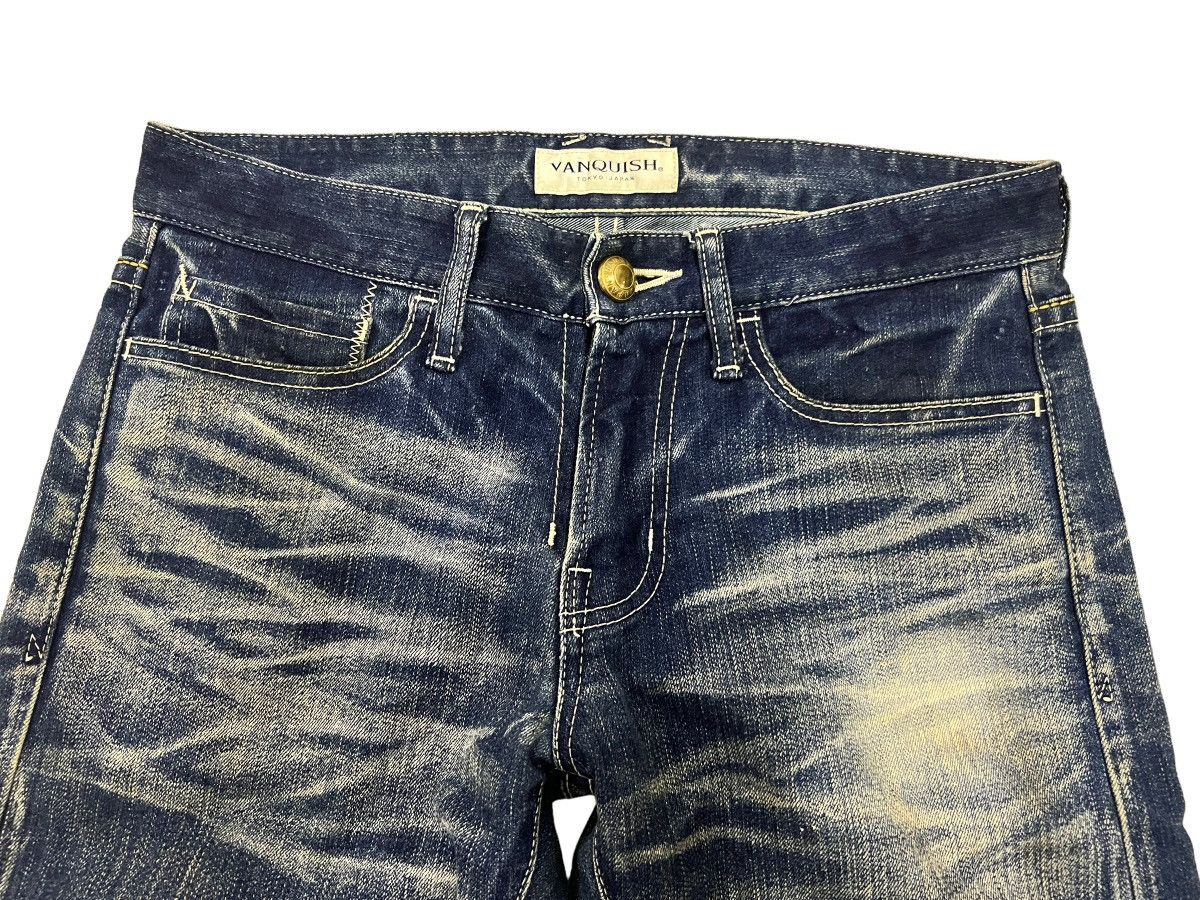 Vanquish Vanquish Japan Rusty Faded Distressed Denim Jeans 31x32.5 Size US 31 - 4 Thumbnail