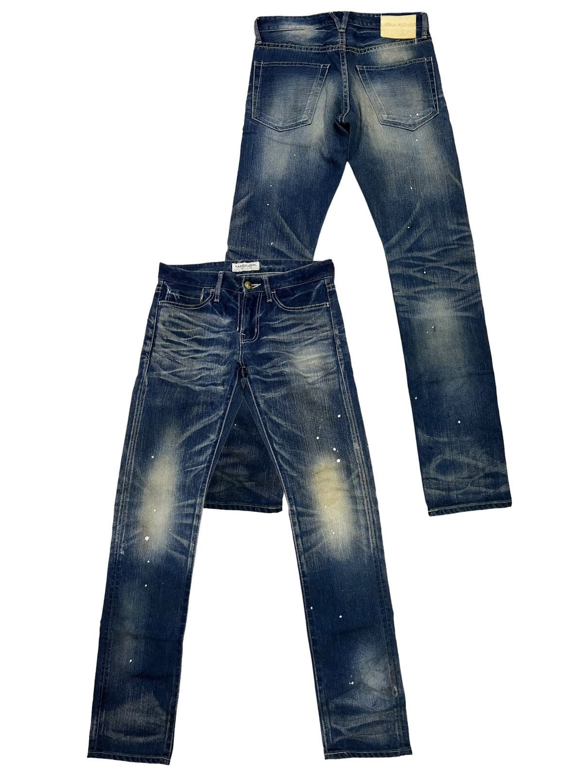 Vanquish Vanquish Japan Rusty Faded Distressed Denim Jeans 31x32.5 Size US 31 - 1 Thumbnail