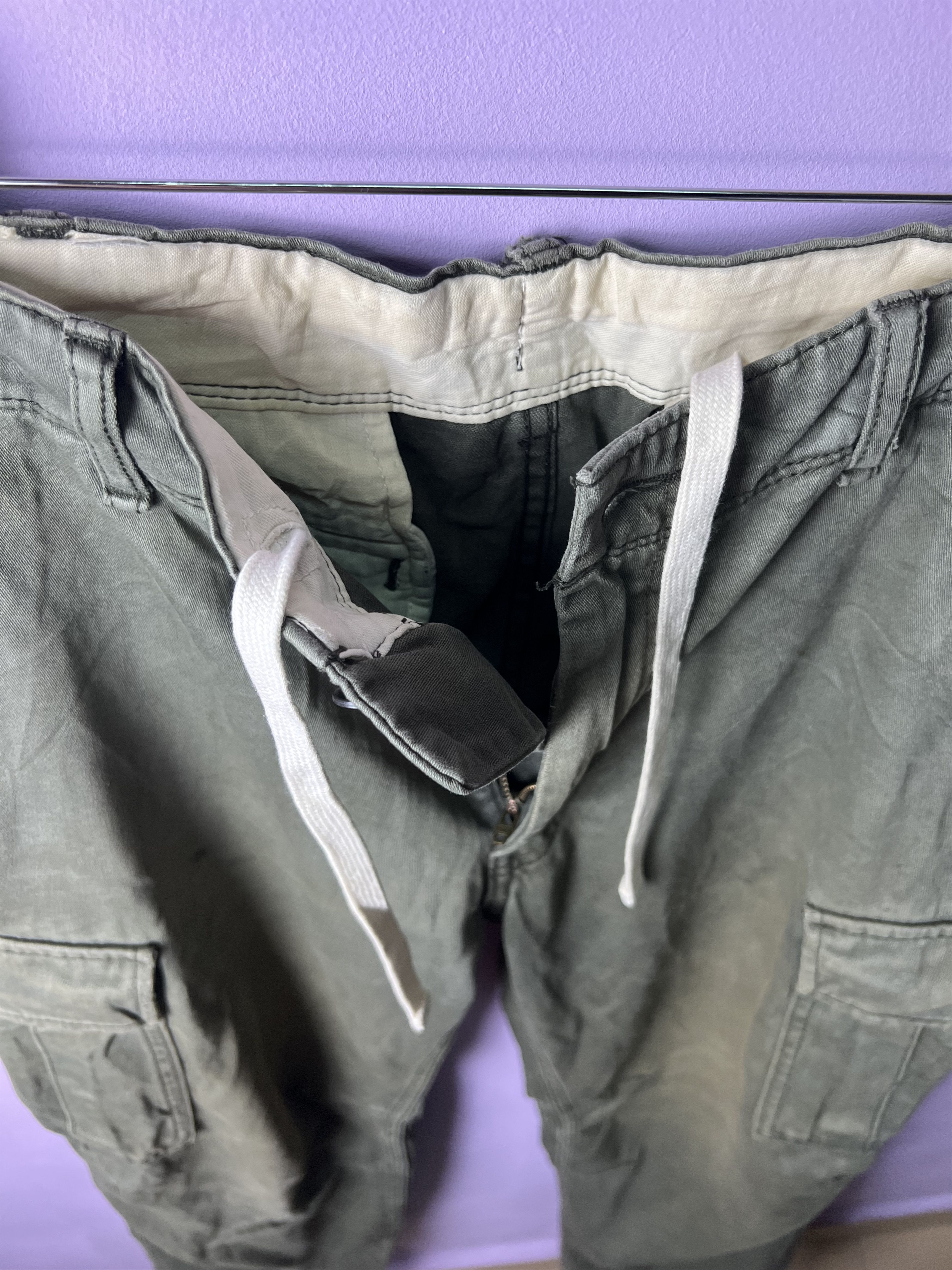Uniqlo 🔥Distressed Faded Uniqlo Cargo Pants Size US 33 - 17 Thumbnail