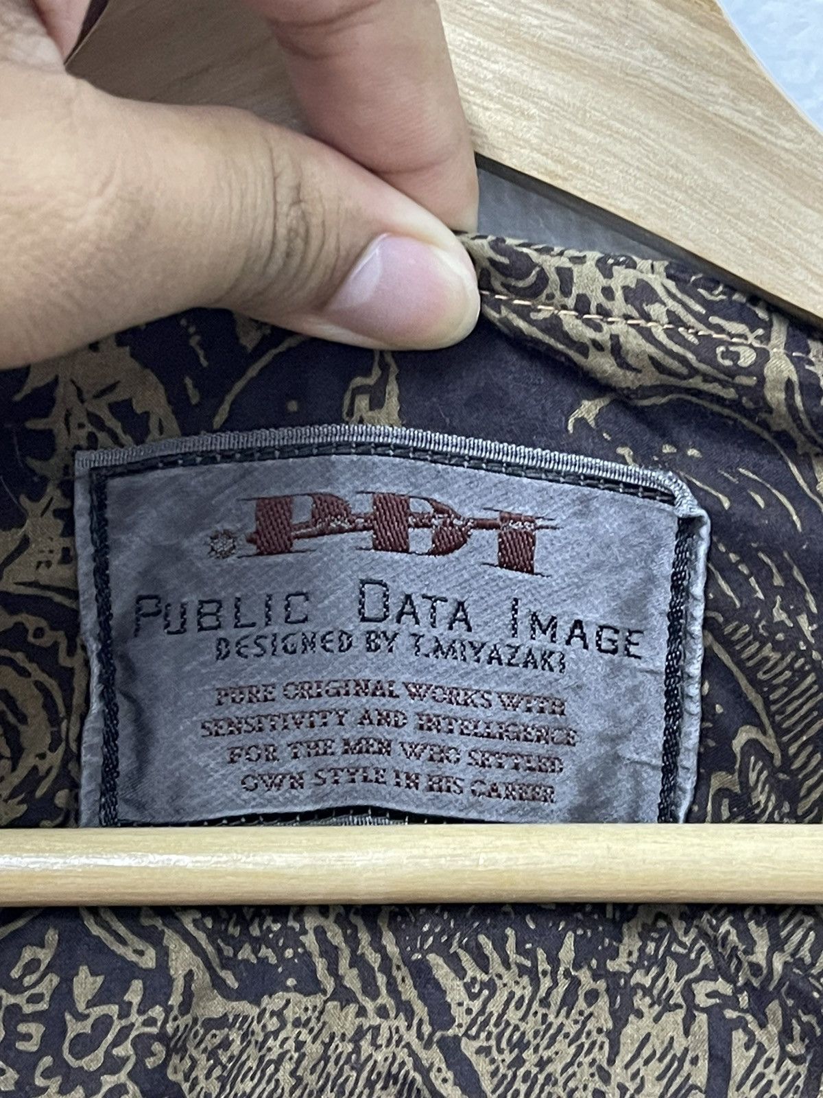 Japanese Brand × Vintage Vtg Public Data Image Design By T.Miyazaki Big Logo Jacket Size US L / EU 52-54 / 3 - 7 Thumbnail