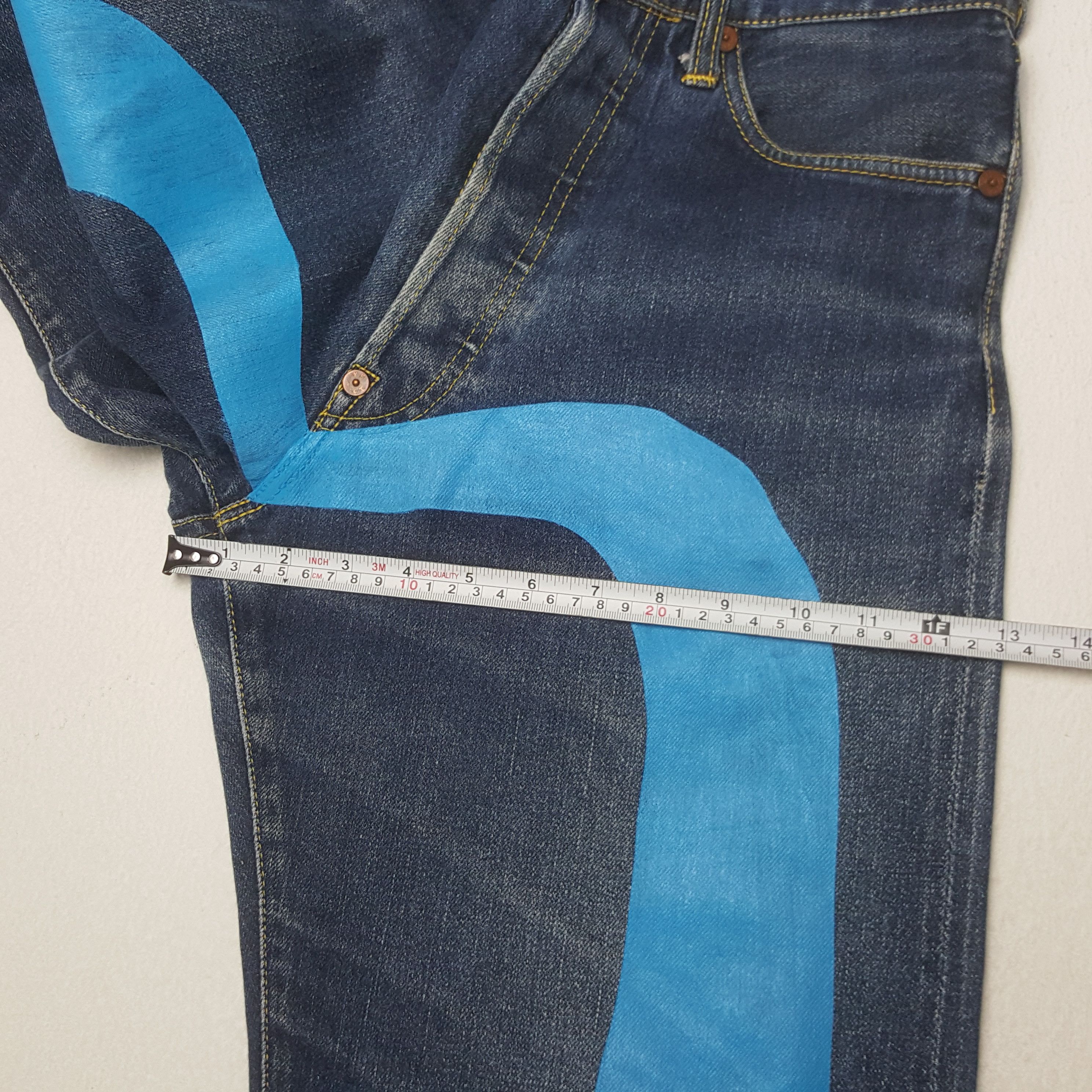 Evisu × Japanese Brand Vintage Evisu Japan Selvedge Custom Daicock Art Denim Jeans Size US 29 - 10 Thumbnail