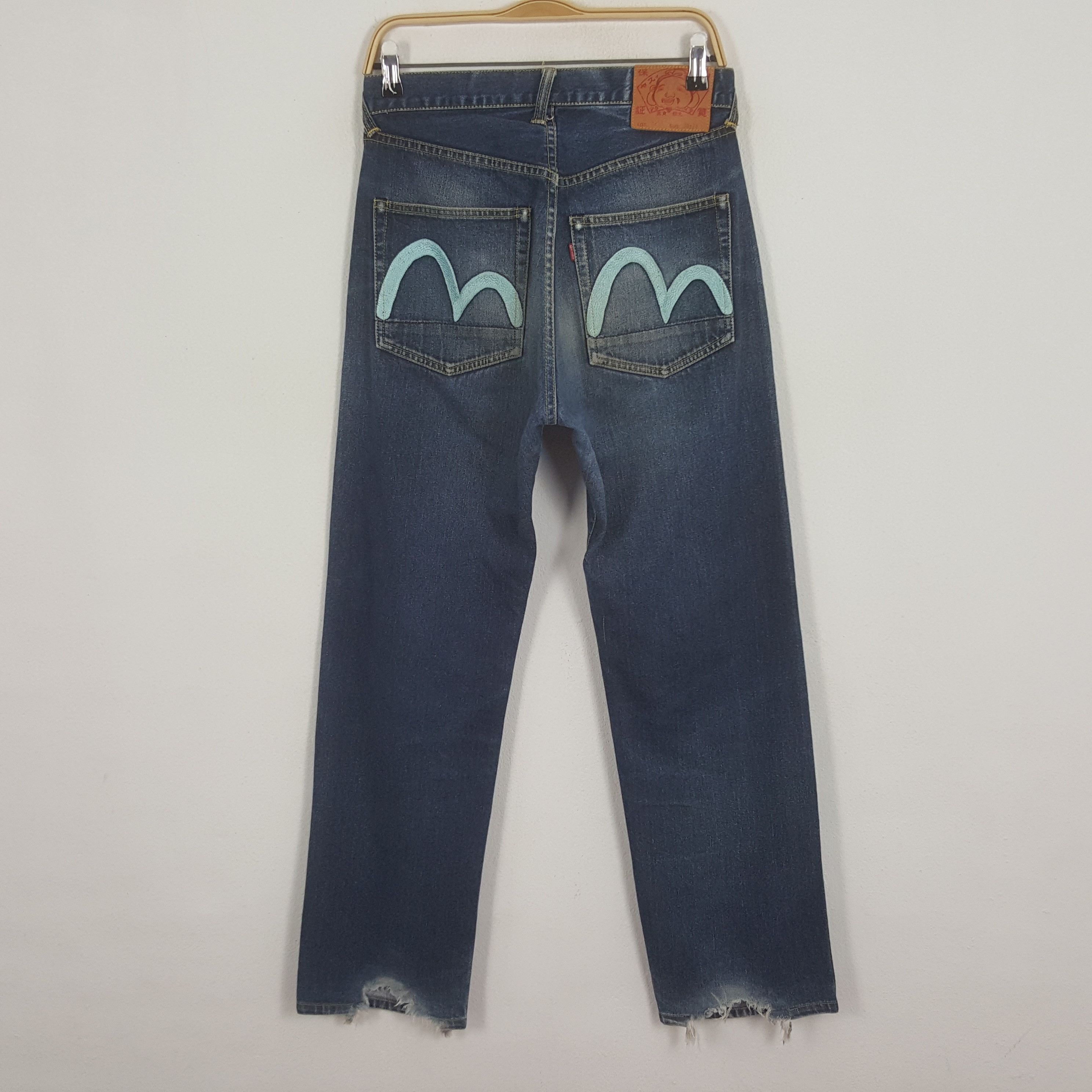 Evisu × Japanese Brand Vintage Evisu Japan Selvedge Custom Daicock Art Denim Jeans Size US 29 - 4 Thumbnail