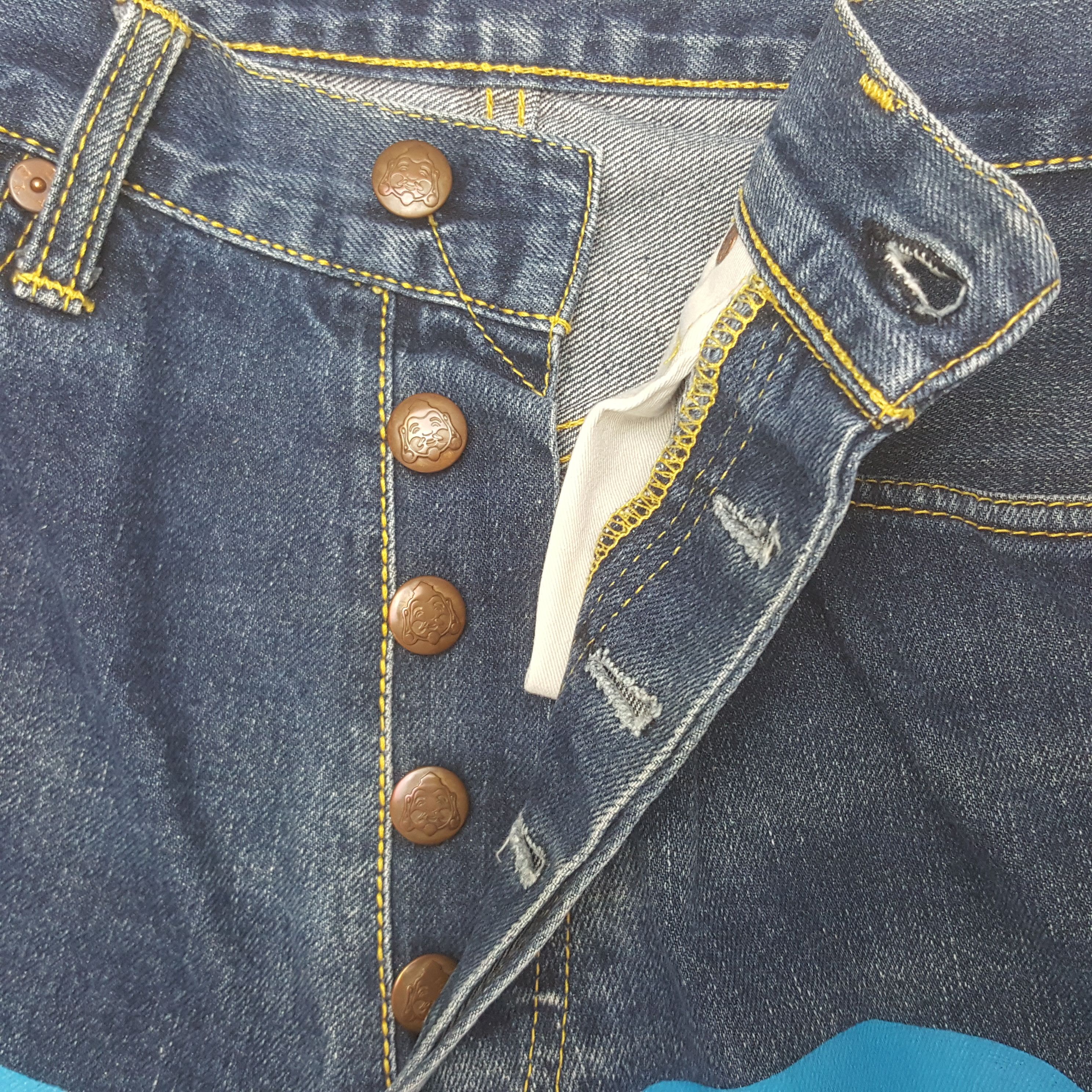 Evisu × Japanese Brand Vintage Evisu Japan Selvedge Custom Daicock Art Denim Jeans Size US 29 - 14 Thumbnail