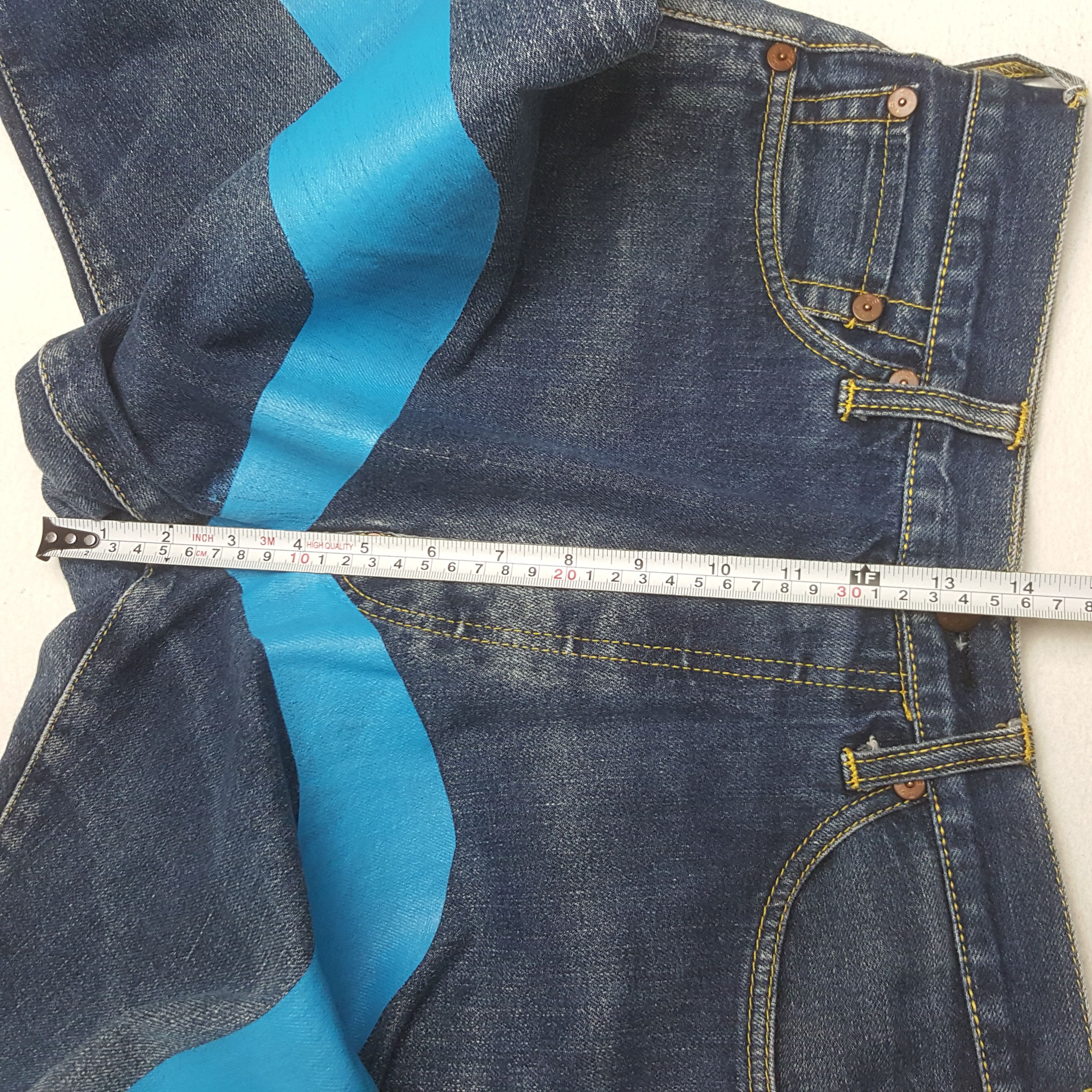 Evisu × Japanese Brand Vintage Evisu Japan Selvedge Custom Daicock Art Denim Jeans Size US 29 - 9 Thumbnail