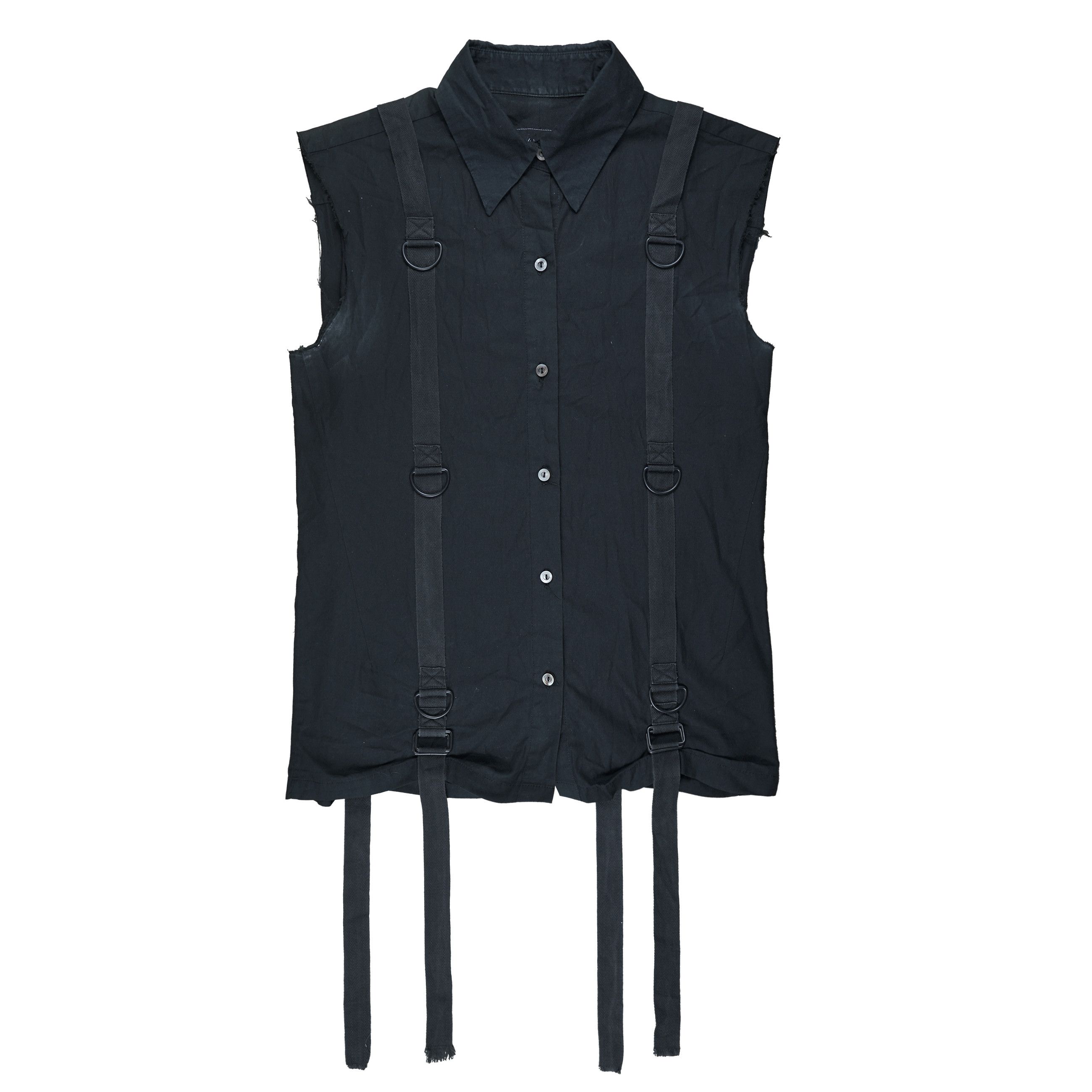 Number (N)ine × Takahiromiyashita The Soloist. SS04 Bondage Cutoff Shirt Size US L / EU 52-54 / 3 - 1 Thumbnail