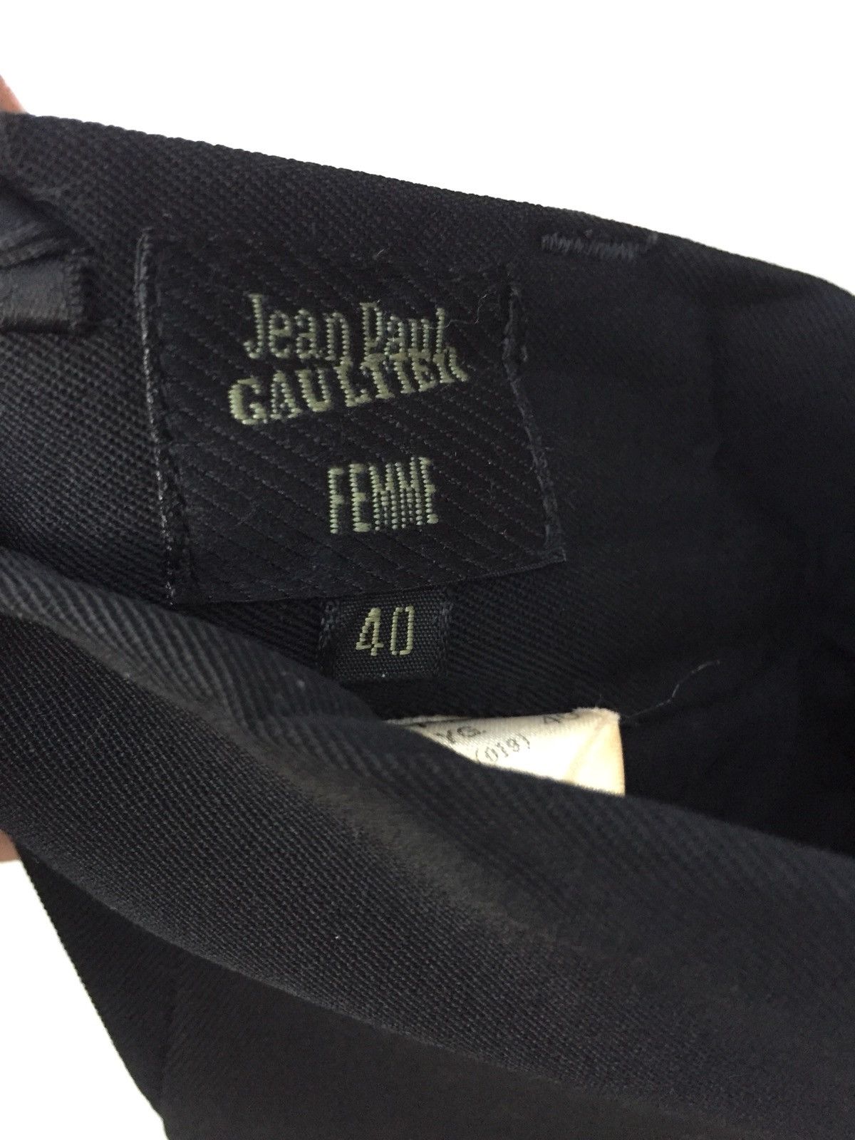Gaultier Homme Objet × Jean Paul Gaultier OG Jean Paul Gaultier High Waist Gabardine 🎈Pants Size US 26 / EU 42 - 7 Thumbnail