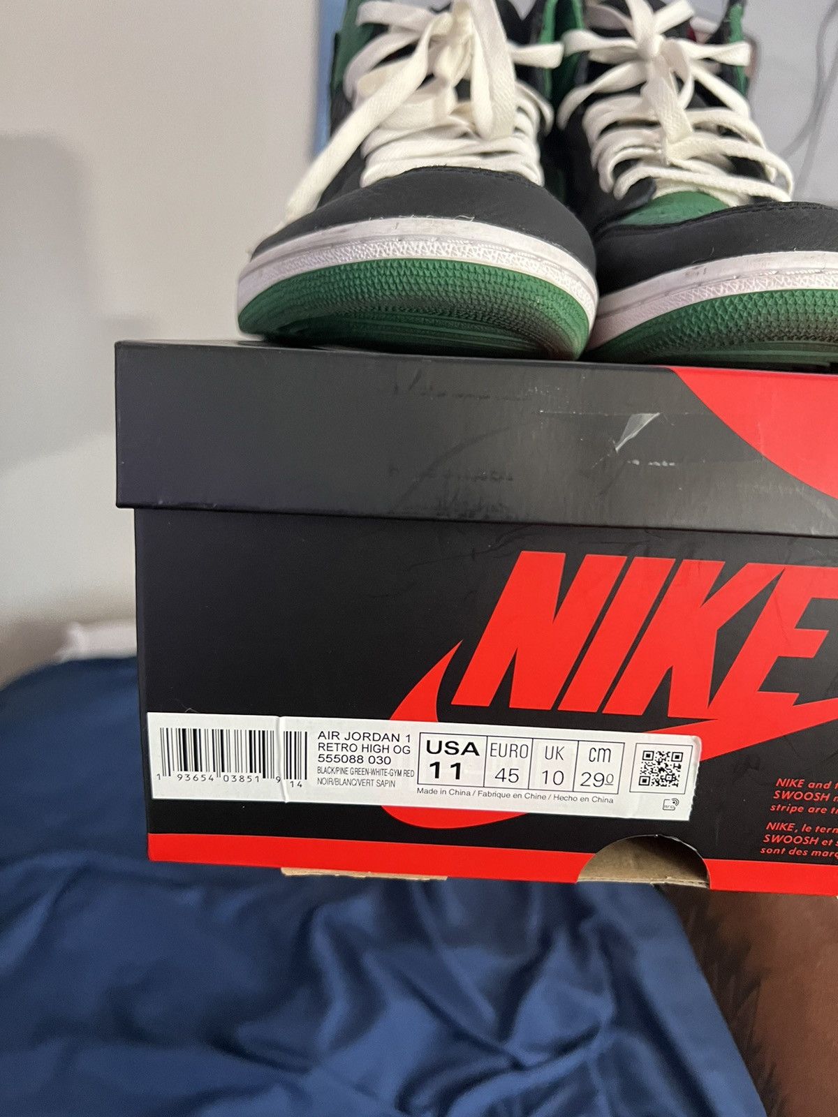 Jordan Brand Jordan 1 High OG “Pine Green” 2.0 Size US 11 / EU 44 - 8 Thumbnail
