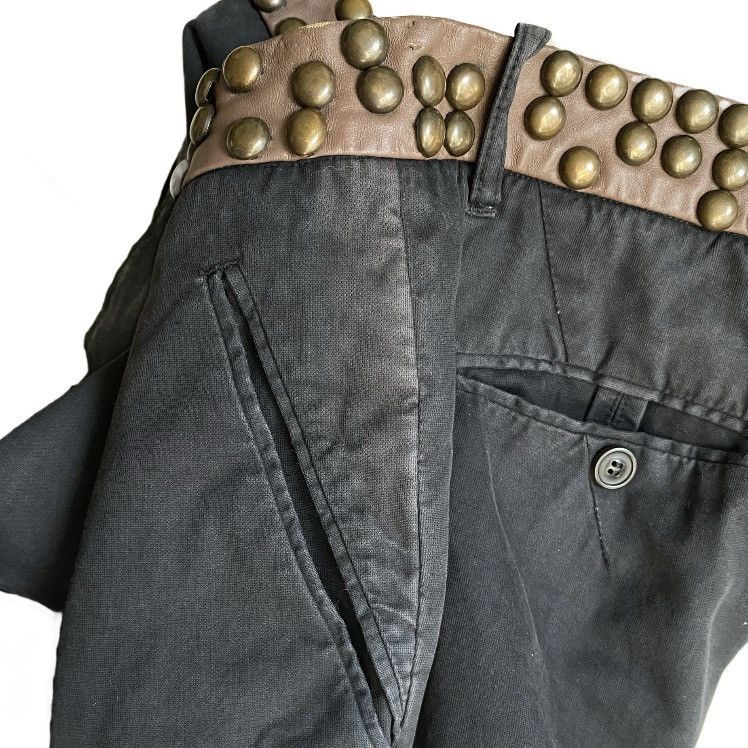 Maison Margiela SS07 Rivet Studded Leather Waist Pants Size US 33 - 3 Thumbnail