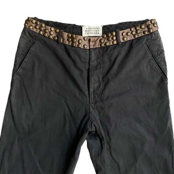 Maison Margiela SS07 Rivet Studded Leather Waist Pants Size US 33 - 2 Thumbnail