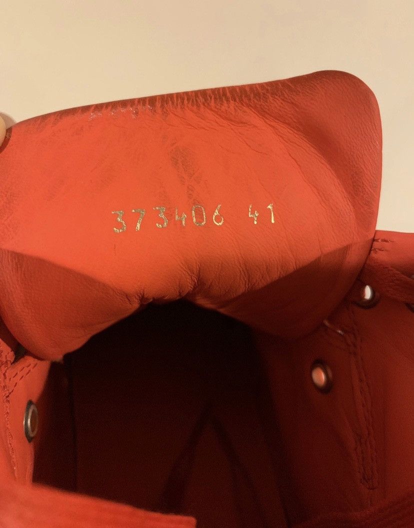 Balenciaga Balenciaga Red Perforated High Top Sneaker 2015 Size US 8 / EU 41 - 11 Thumbnail