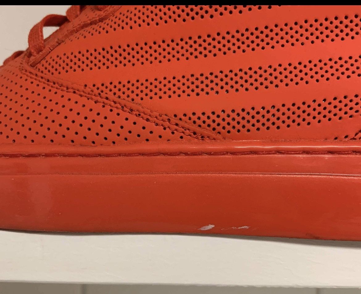 Balenciaga Balenciaga Red Perforated High Top Sneaker 2015 Size US 8 / EU 41 - 7 Thumbnail