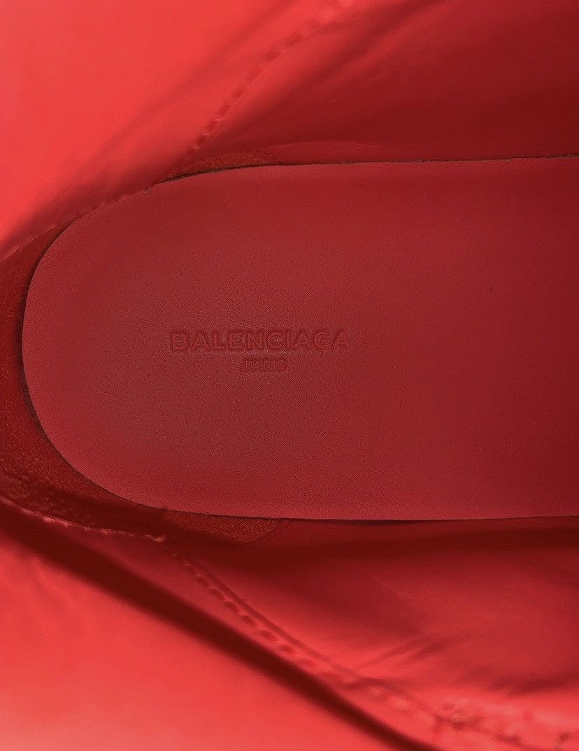 Balenciaga Balenciaga Red Perforated High Top Sneaker 2015 Size US 8 / EU 41 - 10 Thumbnail