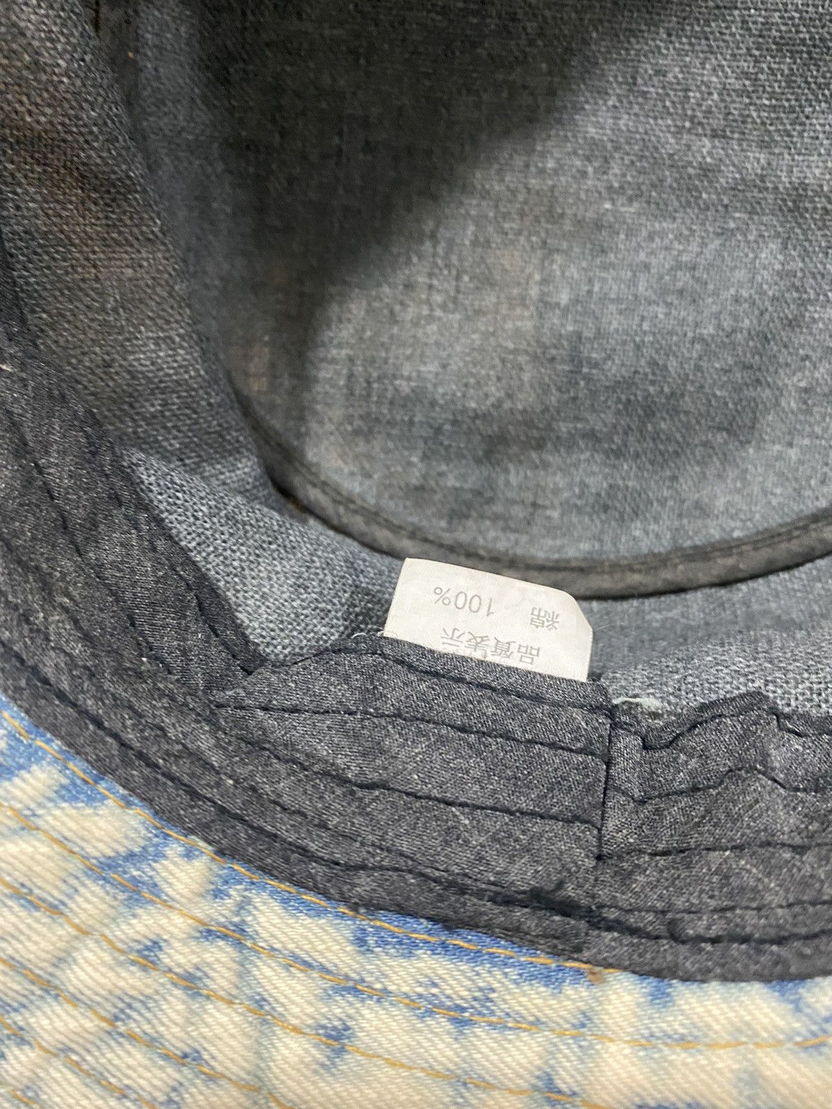 Japanese Brand Acid Washed Classic Denim Style Bucket Hat Size ONE SIZE - 6 Thumbnail