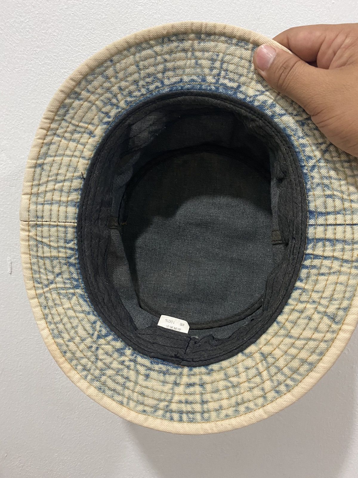 Japanese Brand Acid Washed Classic Denim Style Bucket Hat Size ONE SIZE - 5 Thumbnail