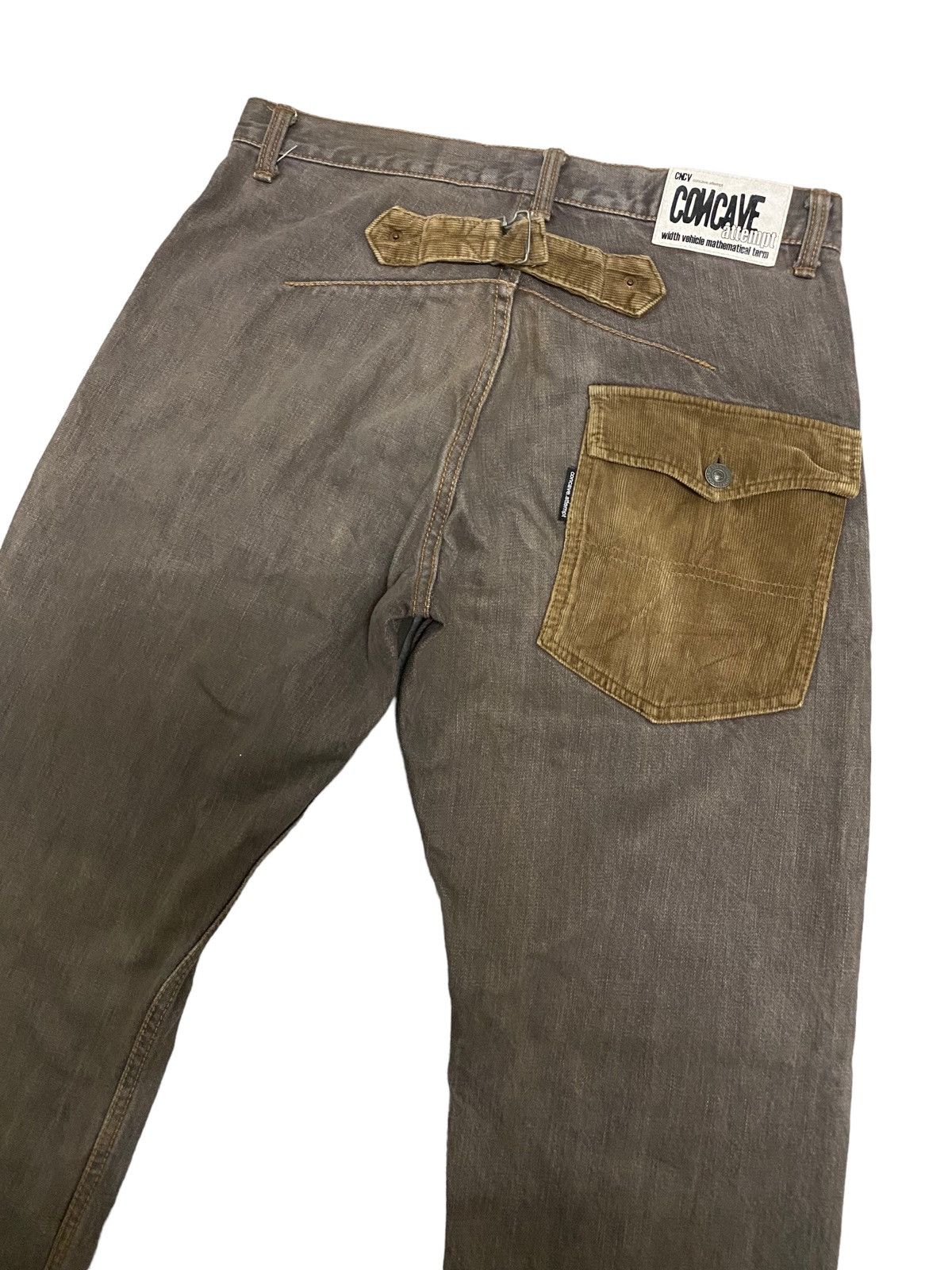 image of StealsVintage Cncv Concave Attempt Japanese Denim Jeans in Brown, Men's (Size 31)