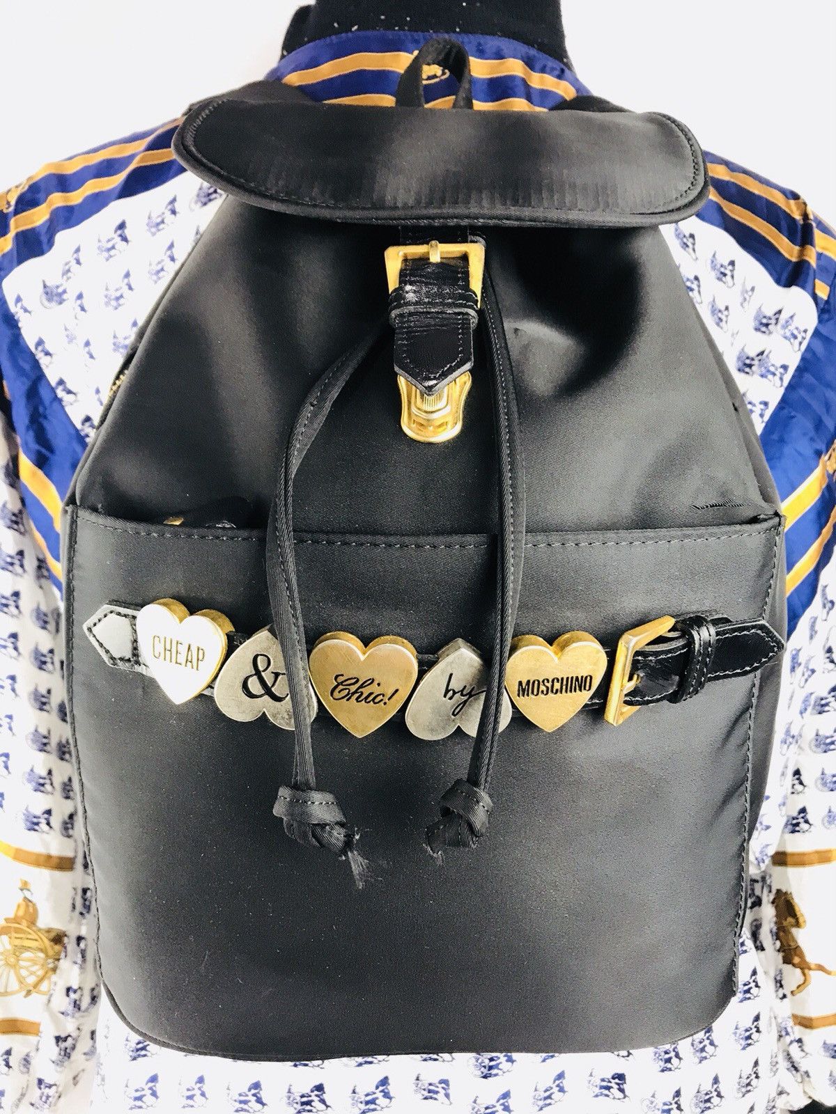 Moschino Authentic Moschino Backpack Black Size ONE SIZE - 7 Thumbnail