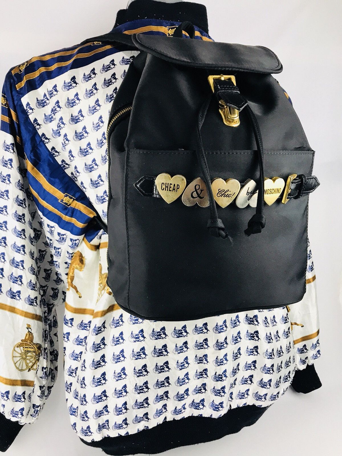 Moschino Authentic Moschino Backpack Black Size ONE SIZE - 3 Thumbnail