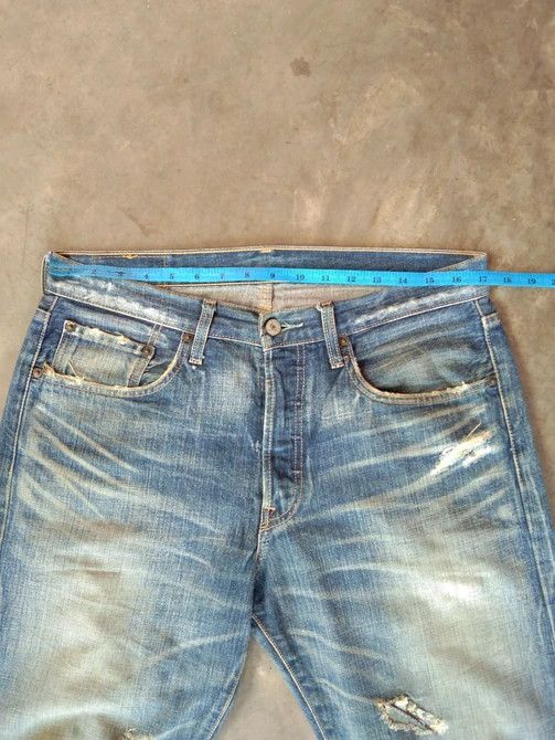 Levi's Vintage Levi's 501 Rusty Wash Distressed Jeans 34x30 Size US 34 / EU 50 - 8 Thumbnail