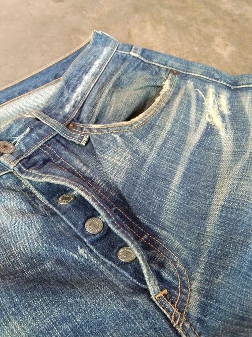 Levi's Vintage Levi's 501 Rusty Wash Distressed Jeans 34x30 Size US 34 / EU 50 - 9 Thumbnail