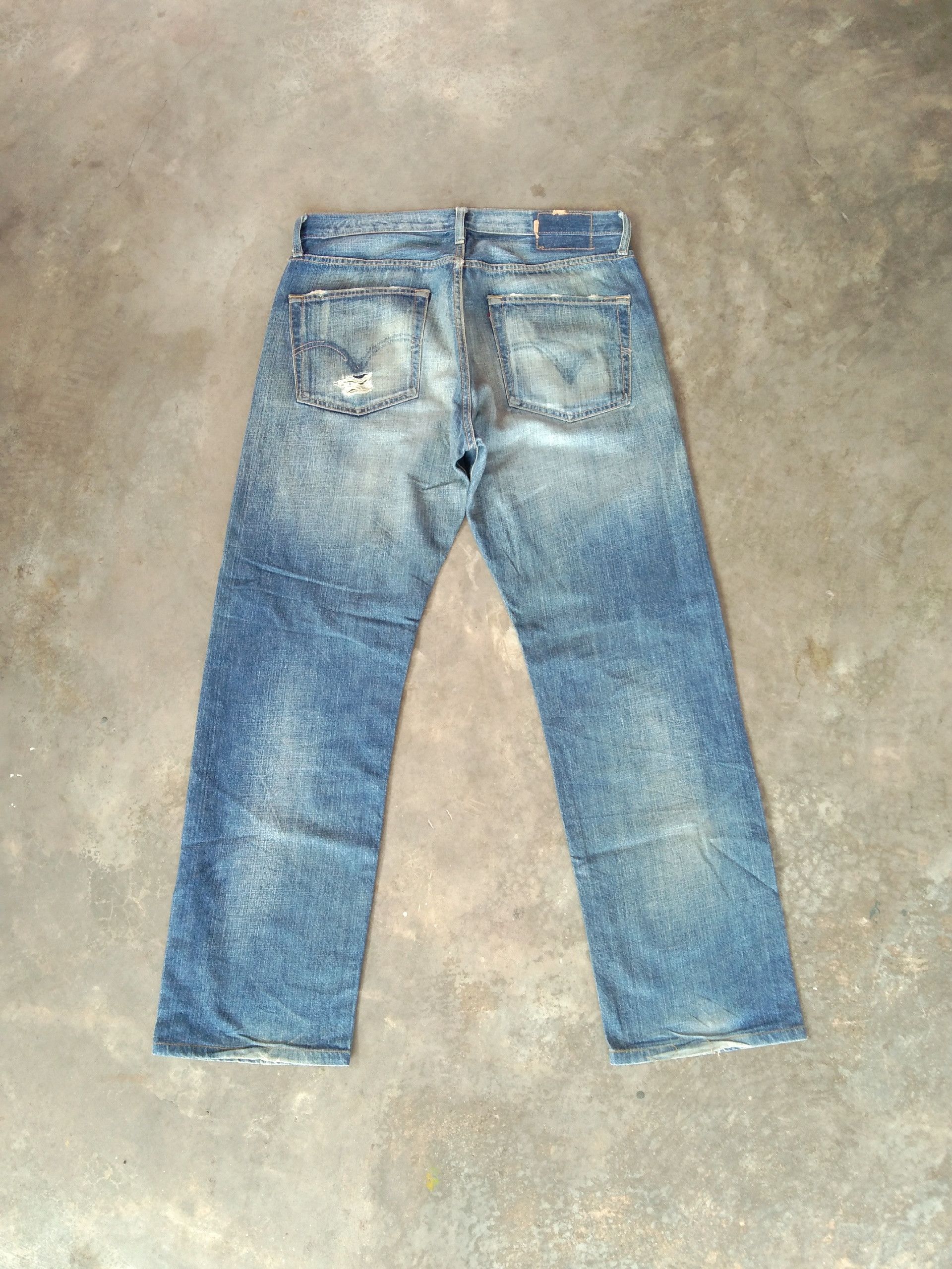Levi's Vintage Levi's 501 Rusty Wash Distressed Jeans 34x30 Size US 34 / EU 50 - 2 Thumbnail