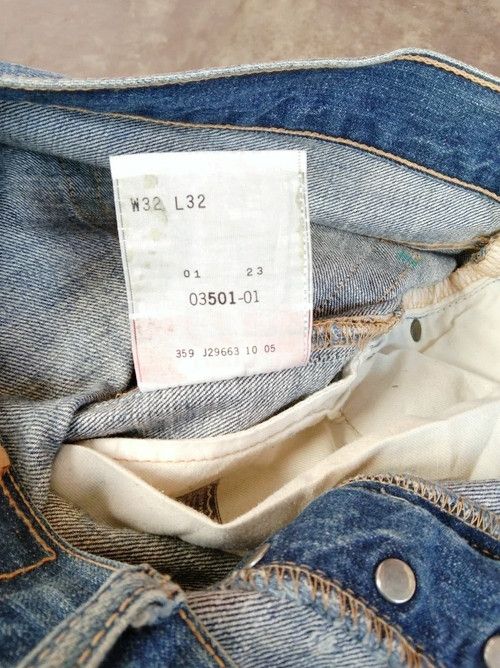 Levi's Vintage Levi's 501 Rusty Wash Distressed Jeans 34x30 Size US 34 / EU 50 - 11 Thumbnail