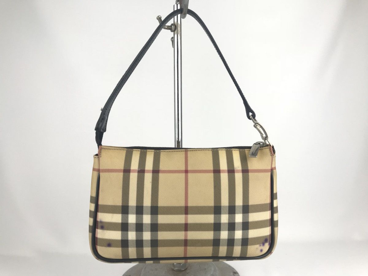 image of Authentic Burberry Nova Mini Pochette Handcarry in Nova Check, Men's