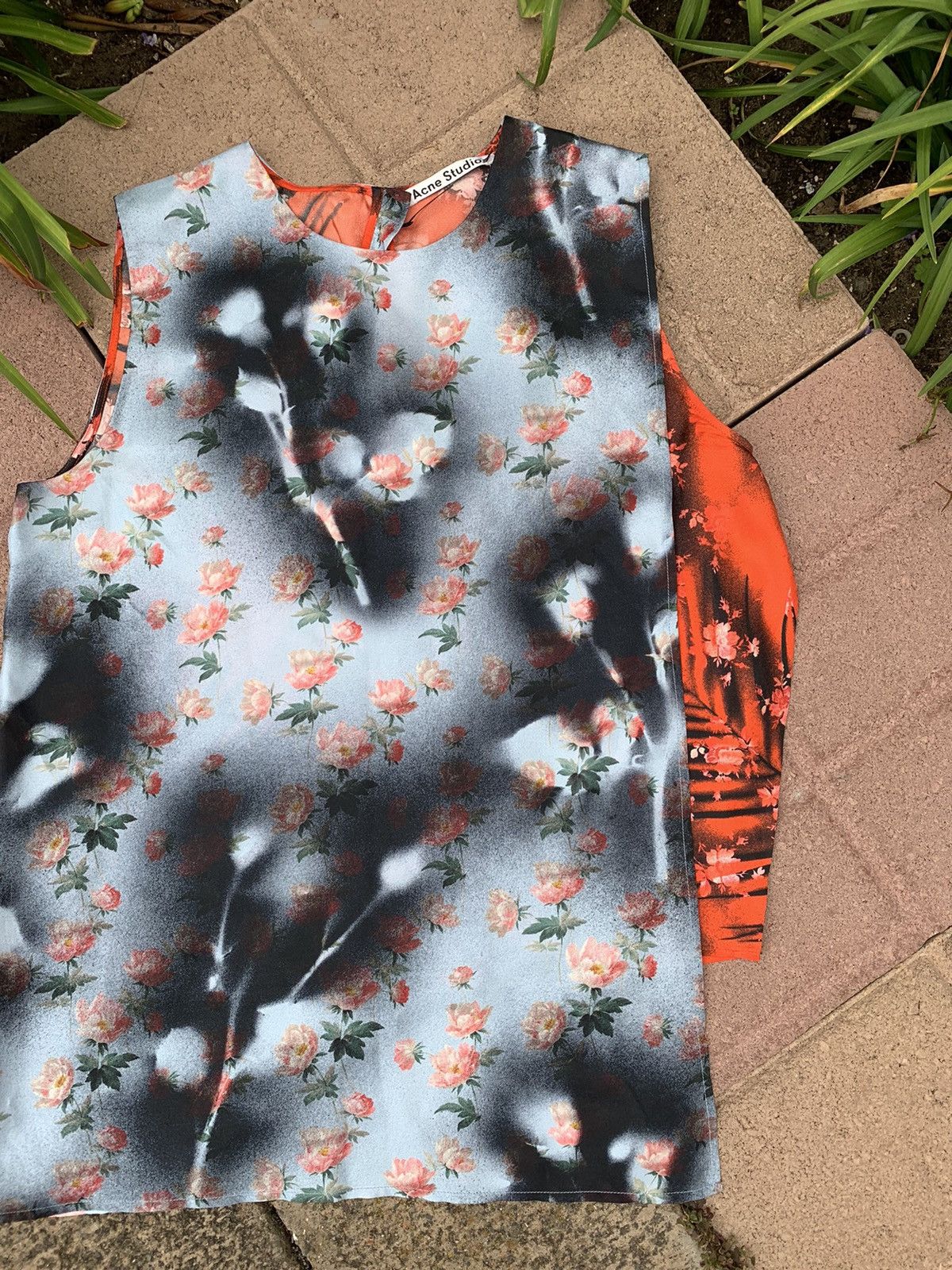Acne Studios RARE GRAIL acne silk rose rainstorm tank top Size US S / EU 44-46 / 1 - 2 Thumbnail