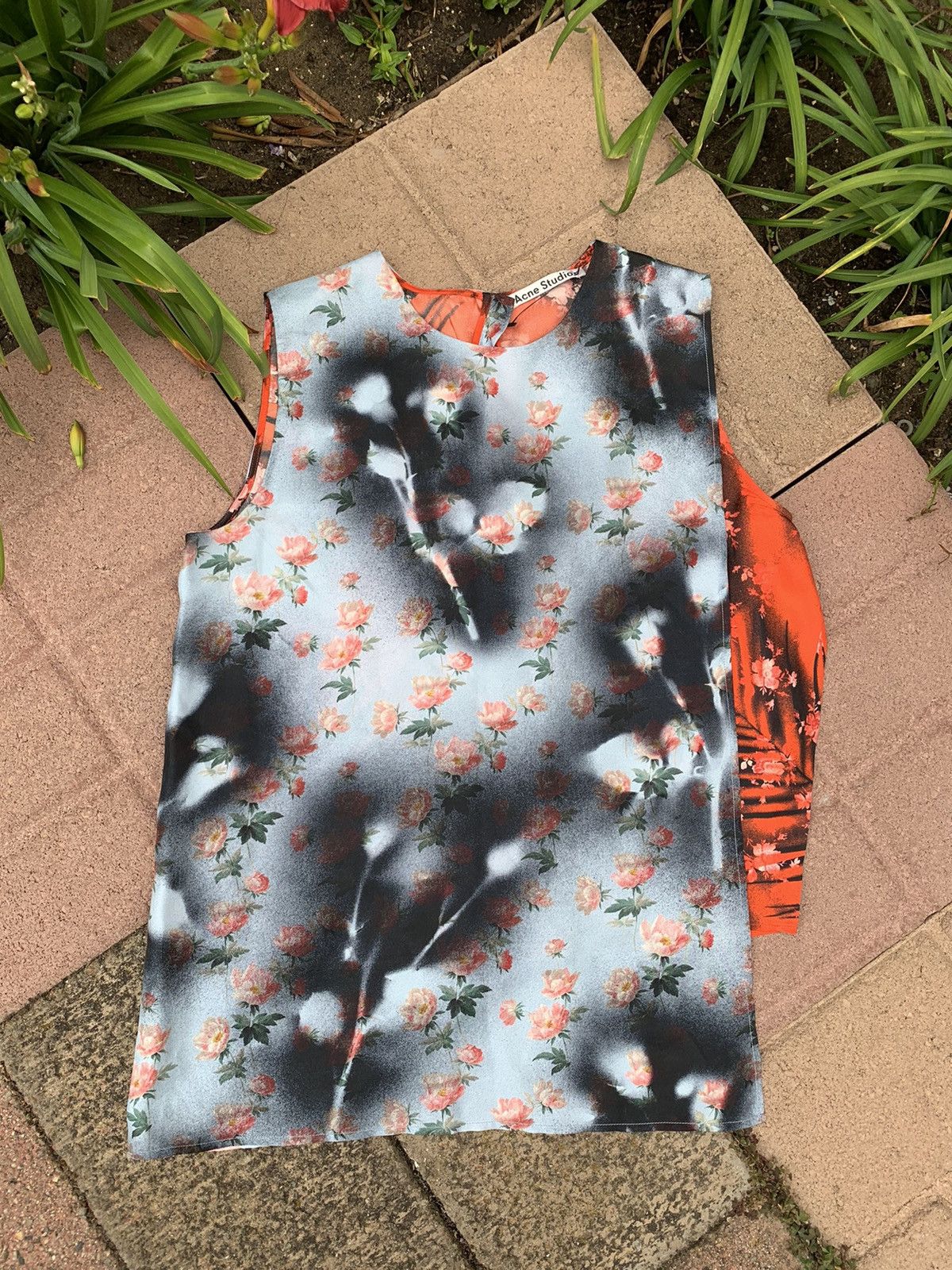 Acne Studios RARE GRAIL acne silk rose rainstorm tank top Size US S / EU 44-46 / 1 - 3 Thumbnail
