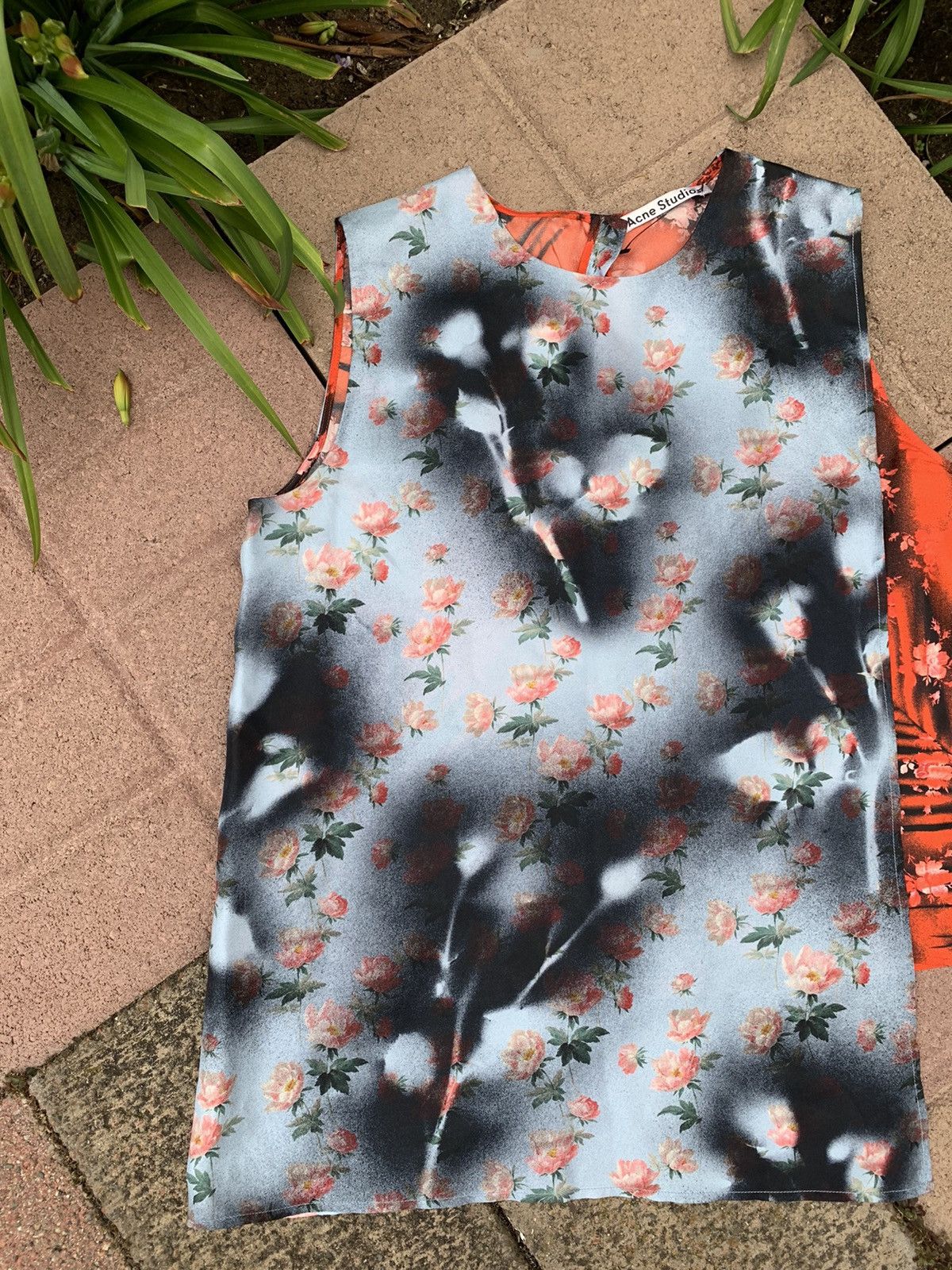 Acne Studios RARE GRAIL acne silk rose rainstorm tank top Size US S / EU 44-46 / 1 - 5 Thumbnail