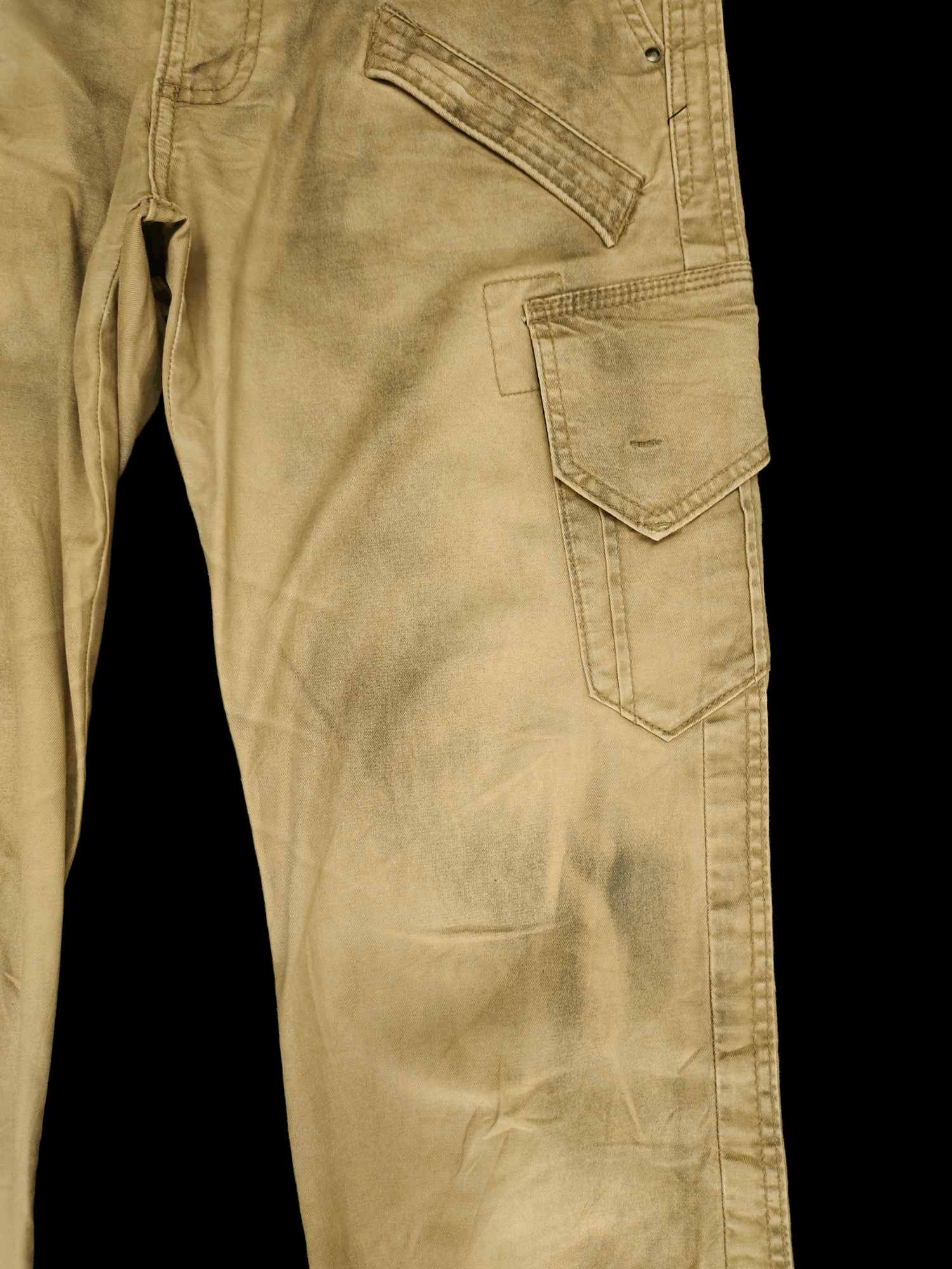 Hysteric Glamour Semantic Design Charcoal Wash Cargo Pants Slim Fit Size US 35 - 4 Thumbnail