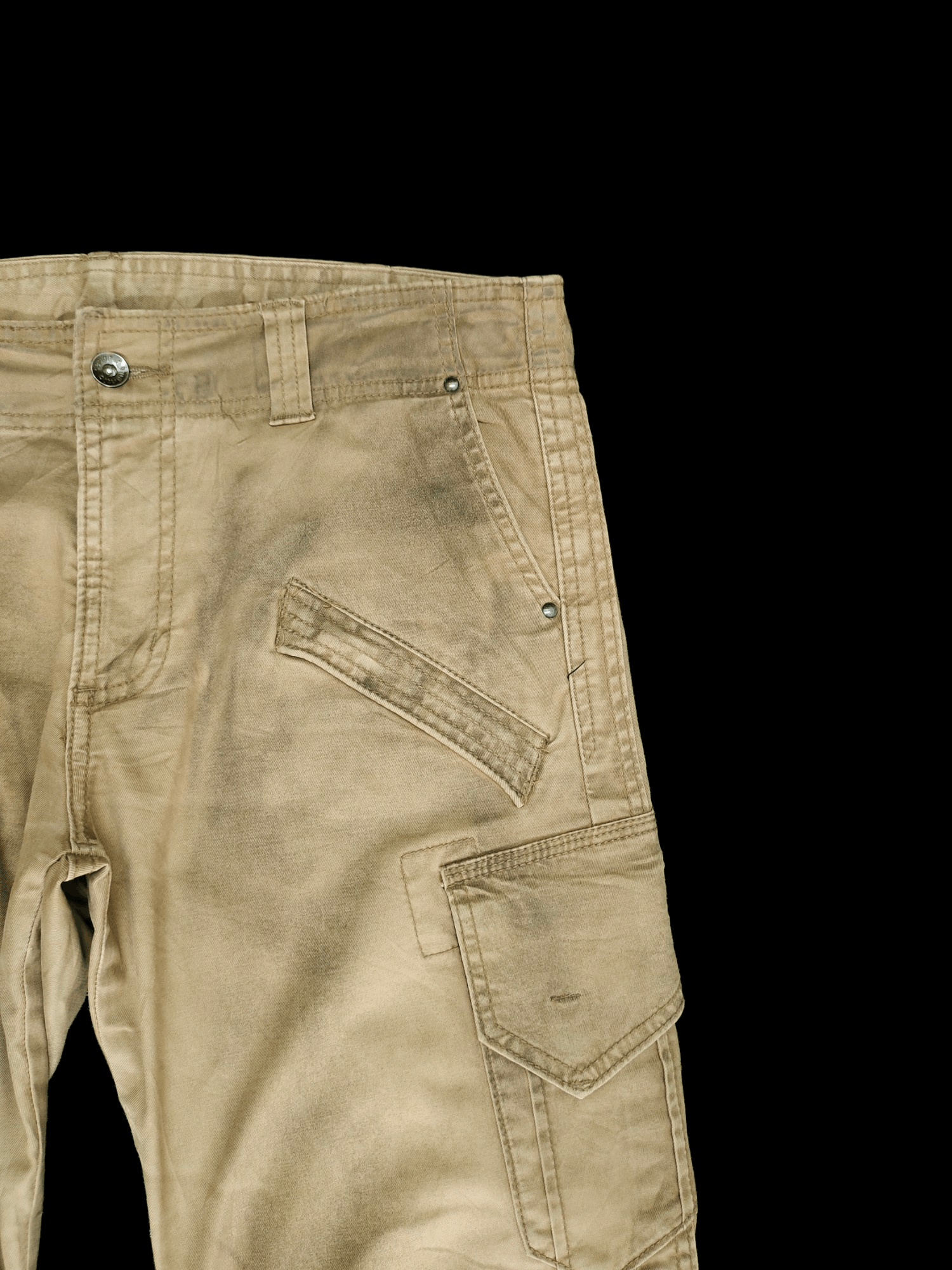 Hysteric Glamour Semantic Design Charcoal Wash Cargo Pants Slim Fit Size US 35 - 2 Thumbnail