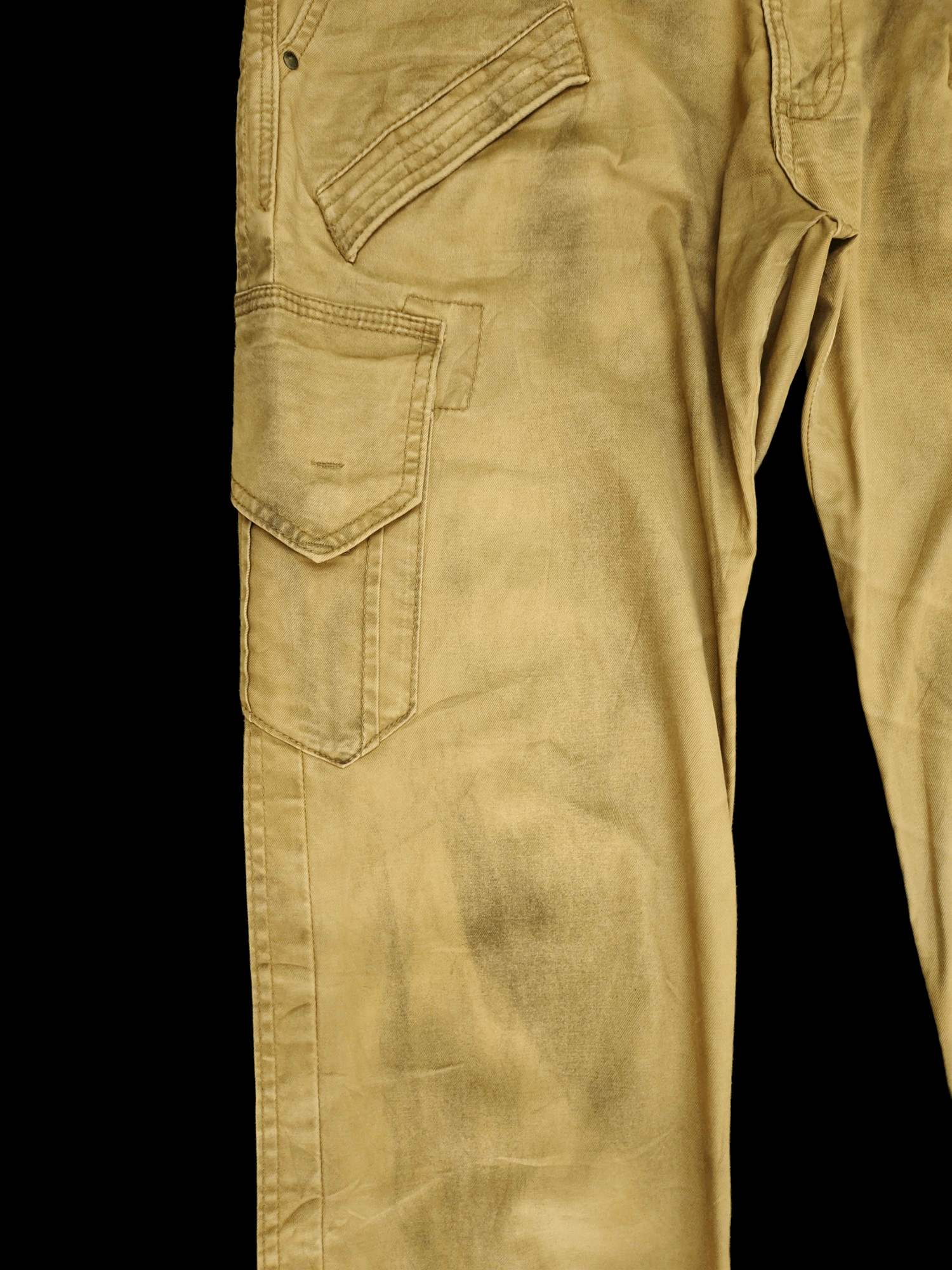Hysteric Glamour Semantic Design Charcoal Wash Cargo Pants Slim Fit Size US 35 - 5 Thumbnail