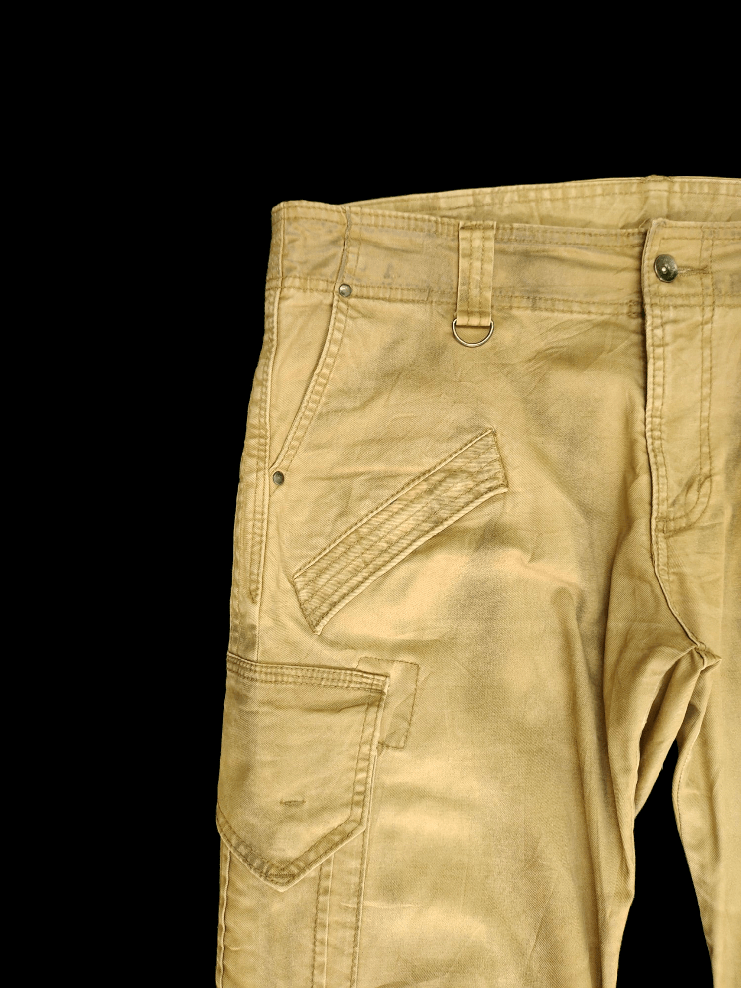 Hysteric Glamour Semantic Design Charcoal Wash Cargo Pants Slim Fit Size US 35 - 3 Thumbnail