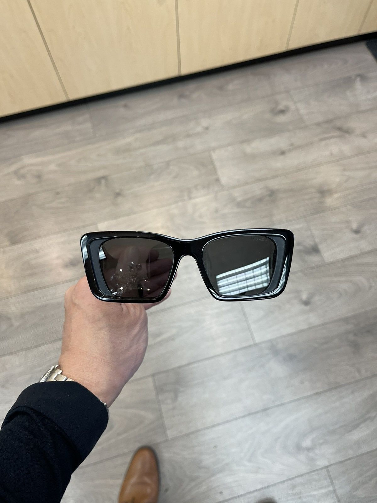 Prada NEW Prada Sunglasses Rectangular Pete Davidson Kardashian Size ONE SIZE - 2 Thumbnail