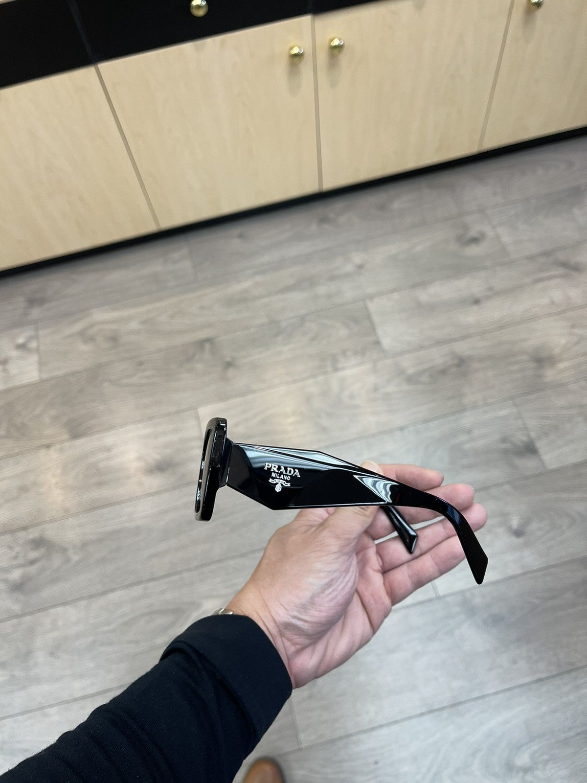 Prada NEW Prada Sunglasses Rectangular Pete Davidson Kardashian Size ONE SIZE - 5 Thumbnail