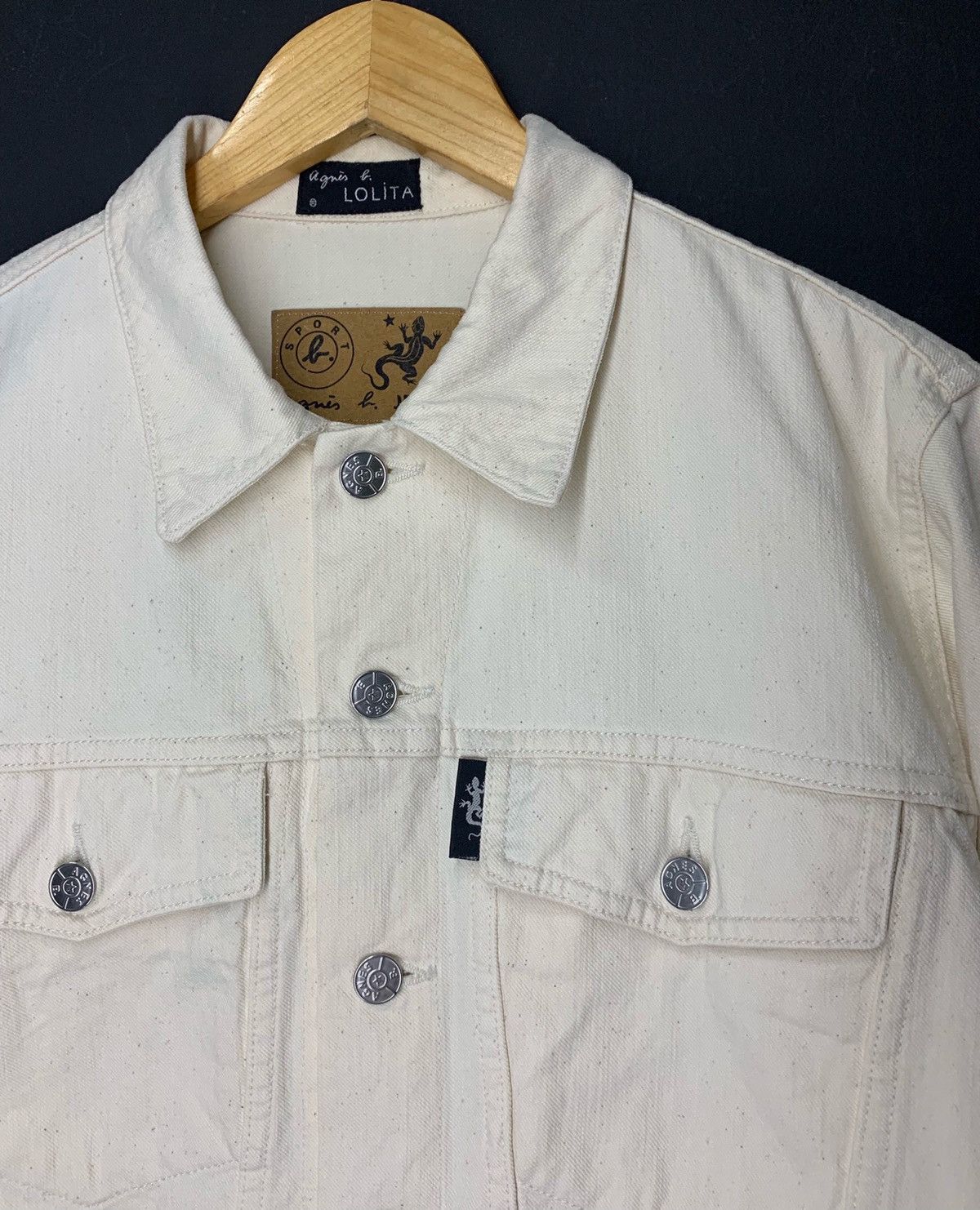 agnes b. Vintage Again b. Jeans Truckers Denim Jacket Size US S / EU 44-46 / 1 - 2 Thumbnail