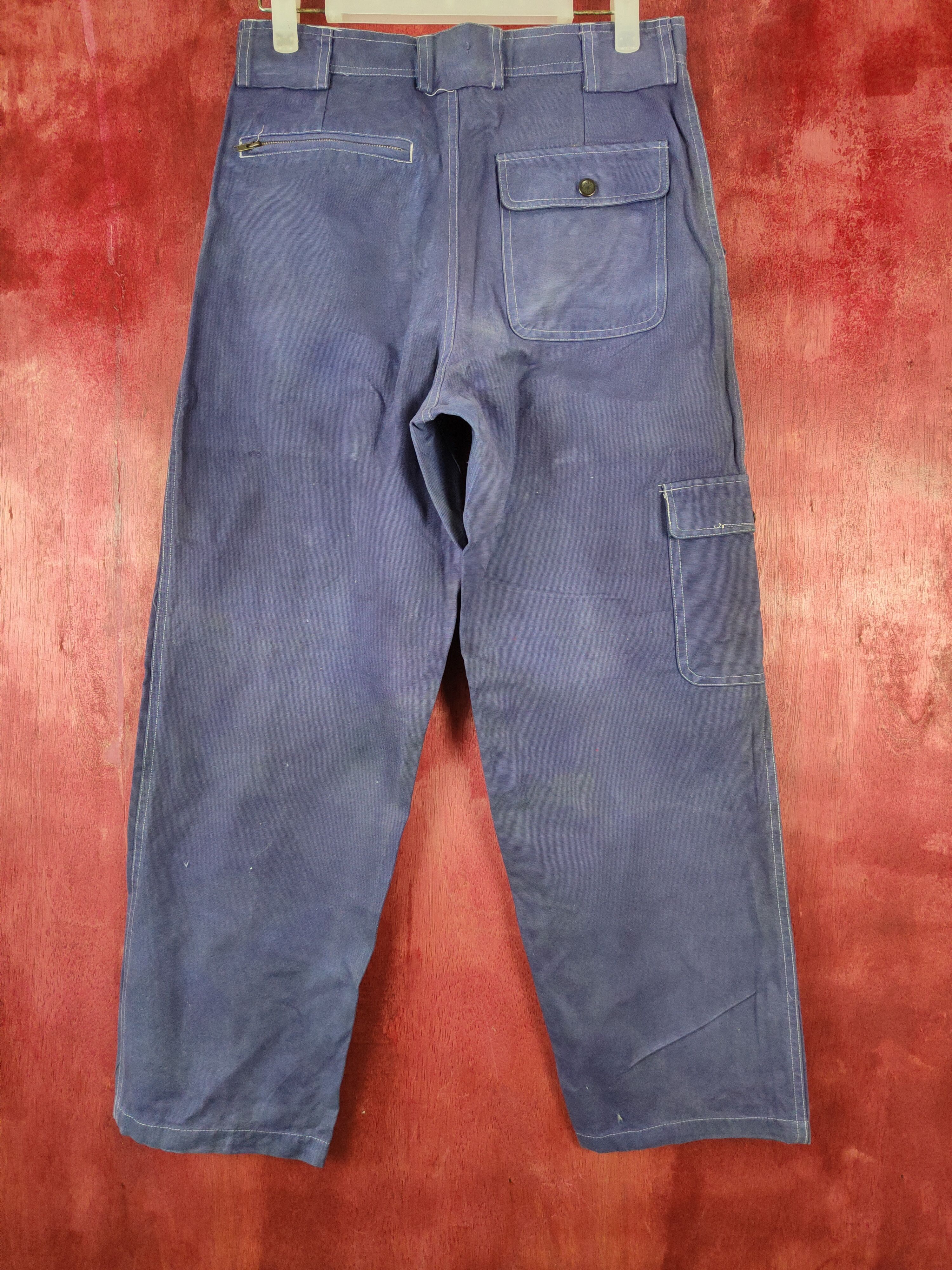 Japanese Brand × Vintage Near By Style faded Blue multi pocket tactical pant #4670 Size US 29 - 7 Thumbnail