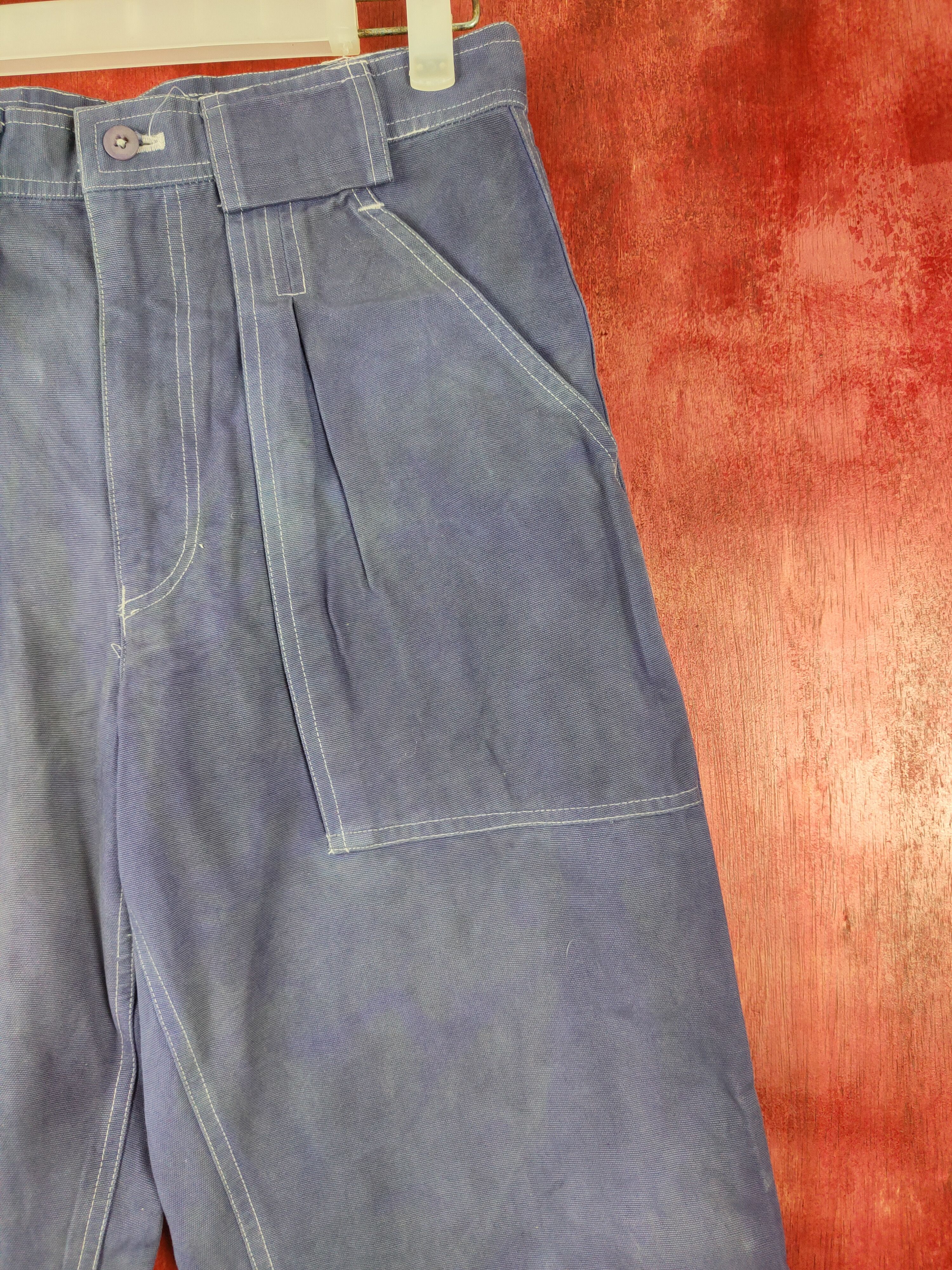 Japanese Brand × Vintage Near By Style faded Blue multi pocket tactical pant #4670 Size US 29 - 5 Thumbnail