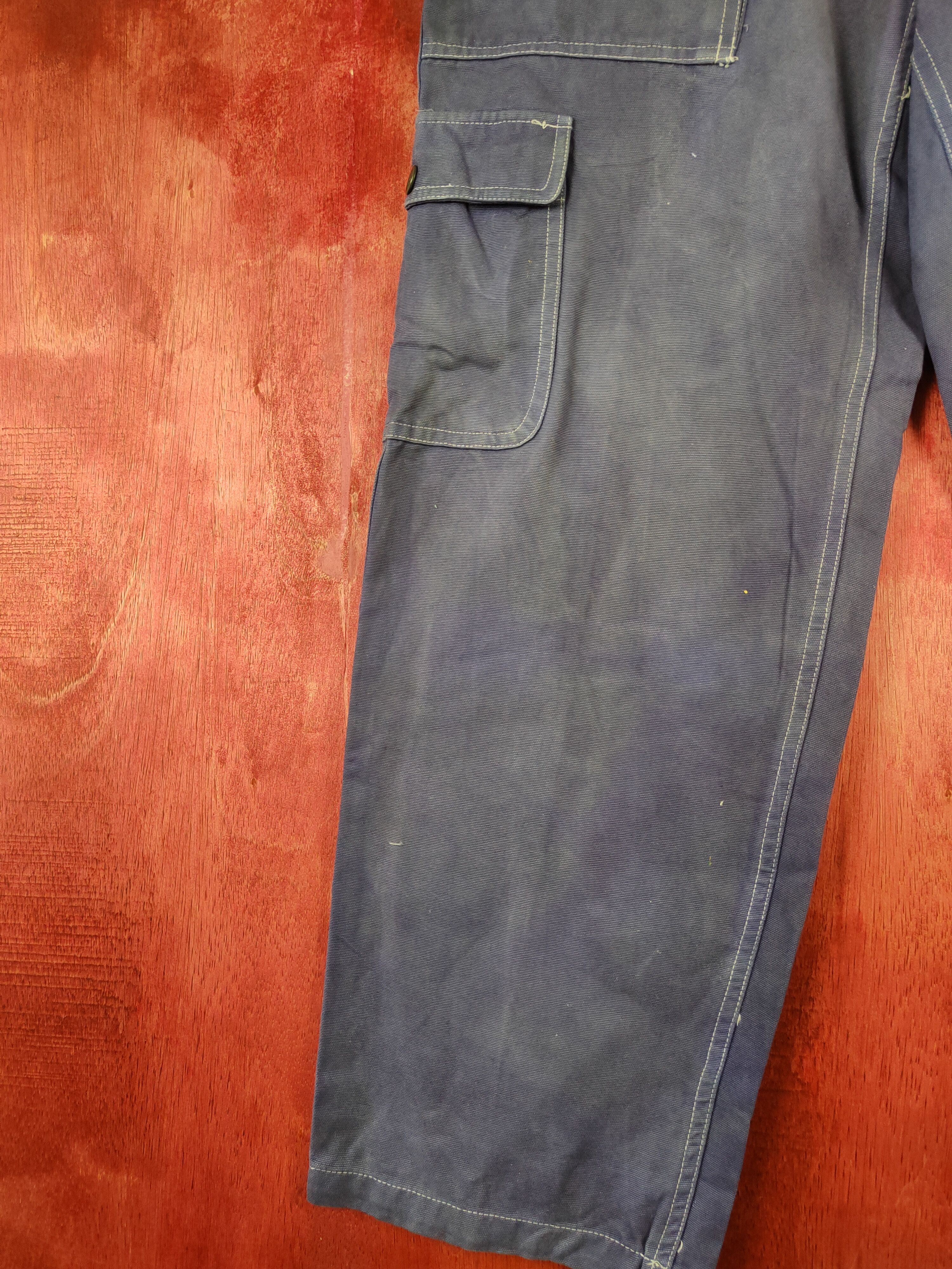 Japanese Brand × Vintage Near By Style faded Blue multi pocket tactical pant #4670 Size US 29 - 4 Thumbnail