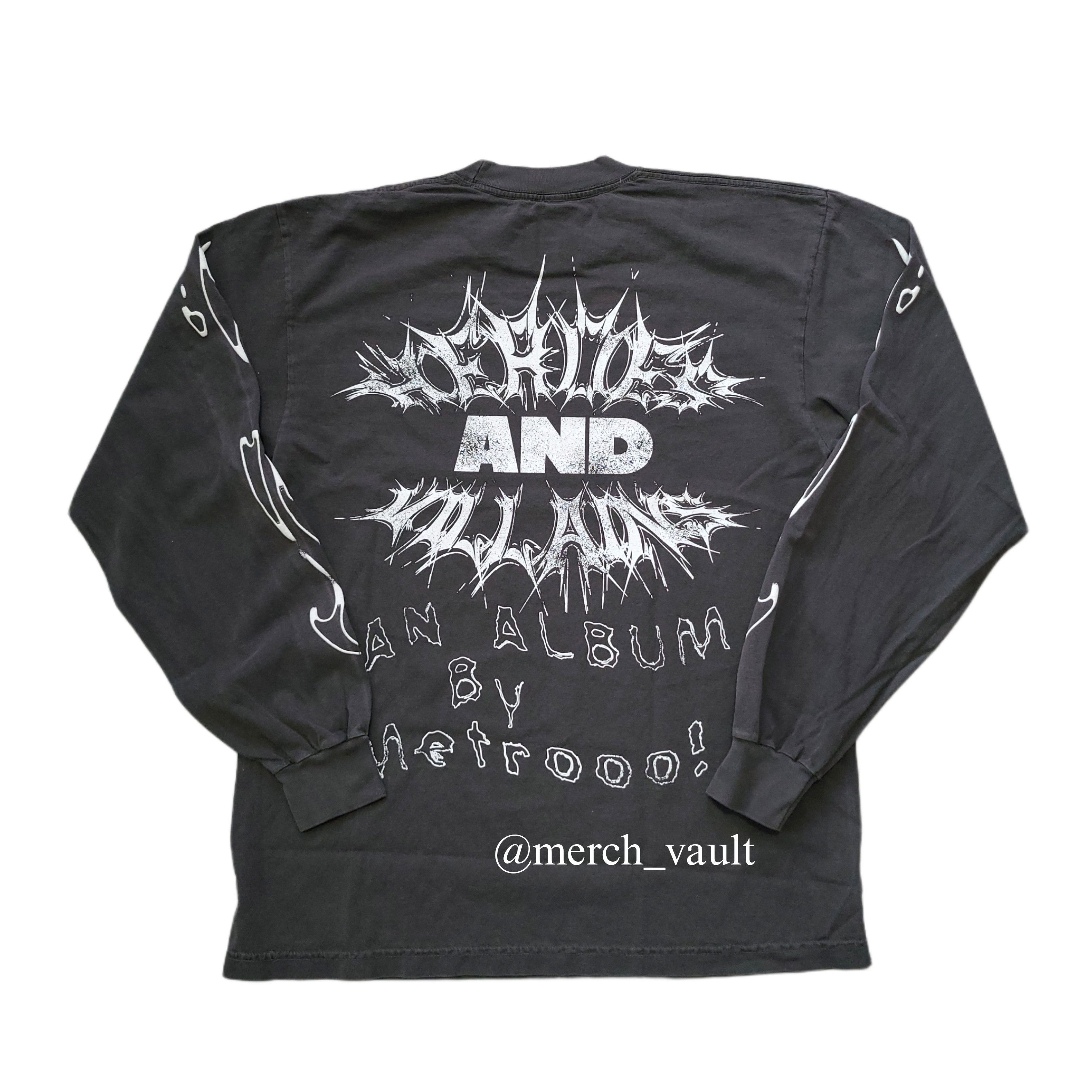 Metro Boomin Heroes and Villains Flame Longsleeve Shirt Size US M / EU 48-50 / 2 - 2 Thumbnail