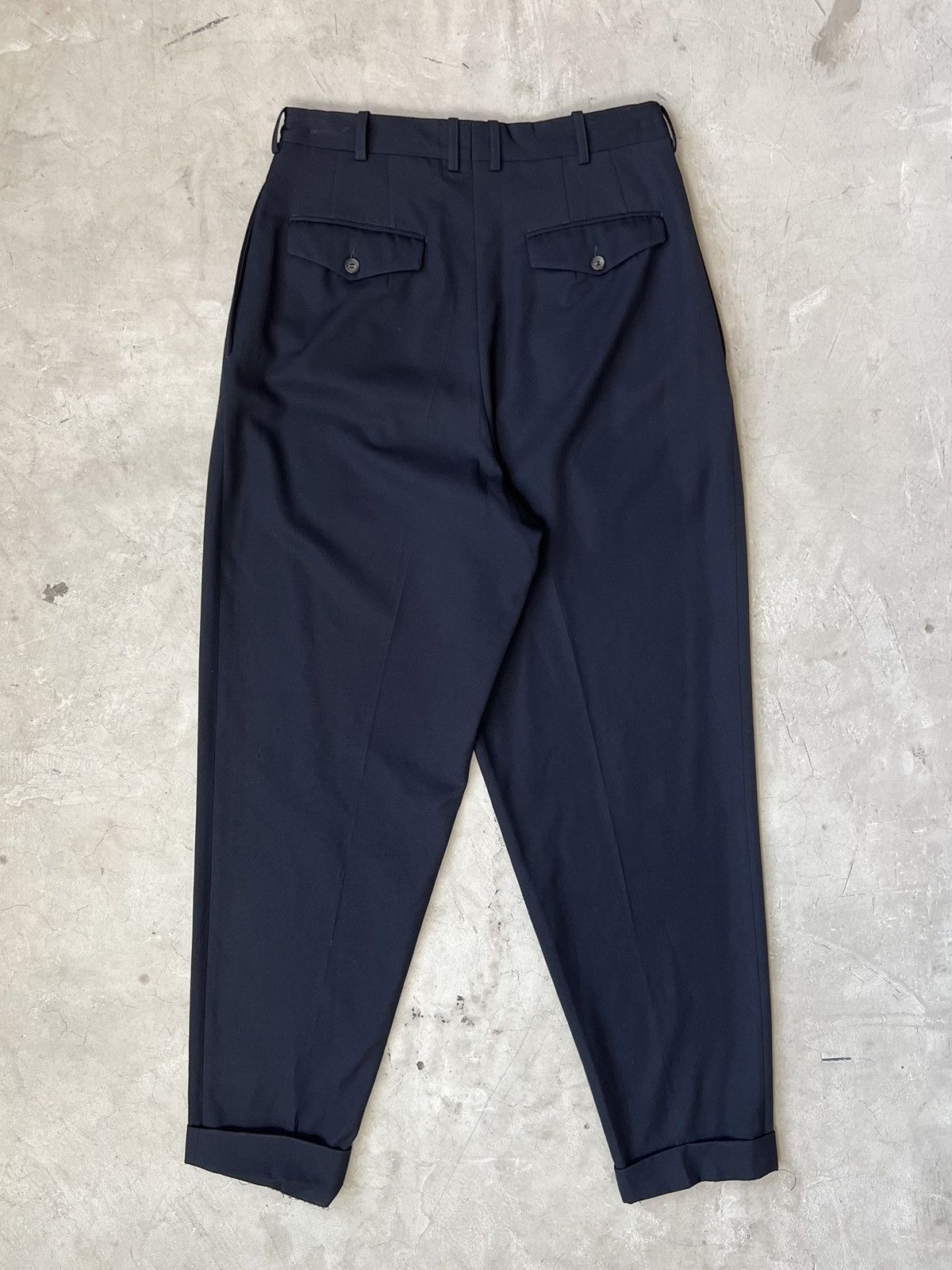 Yohji Yamamoto 80’s Yohji Yamamoto Wool Gab Formal Trousers Size US 32 / EU 48 - 2 Thumbnail