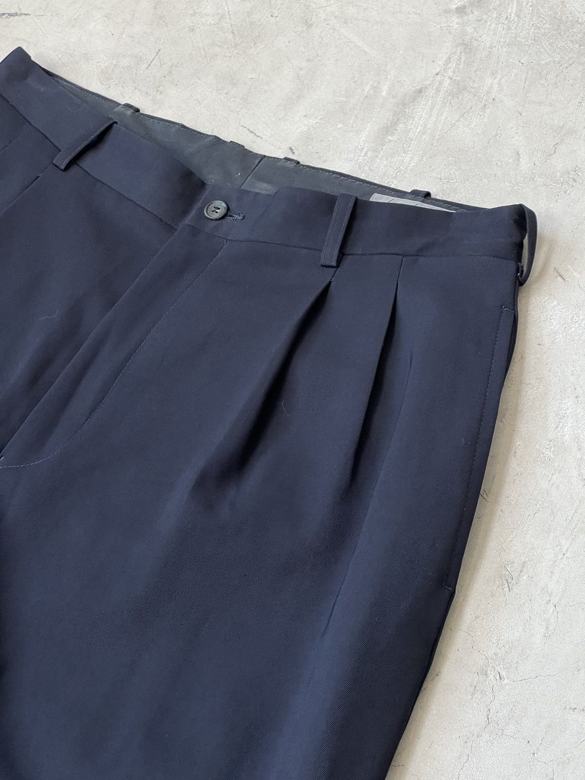 Yohji Yamamoto 80’s Yohji Yamamoto Wool Gab Formal Trousers Size US 32 / EU 48 - 5 Thumbnail