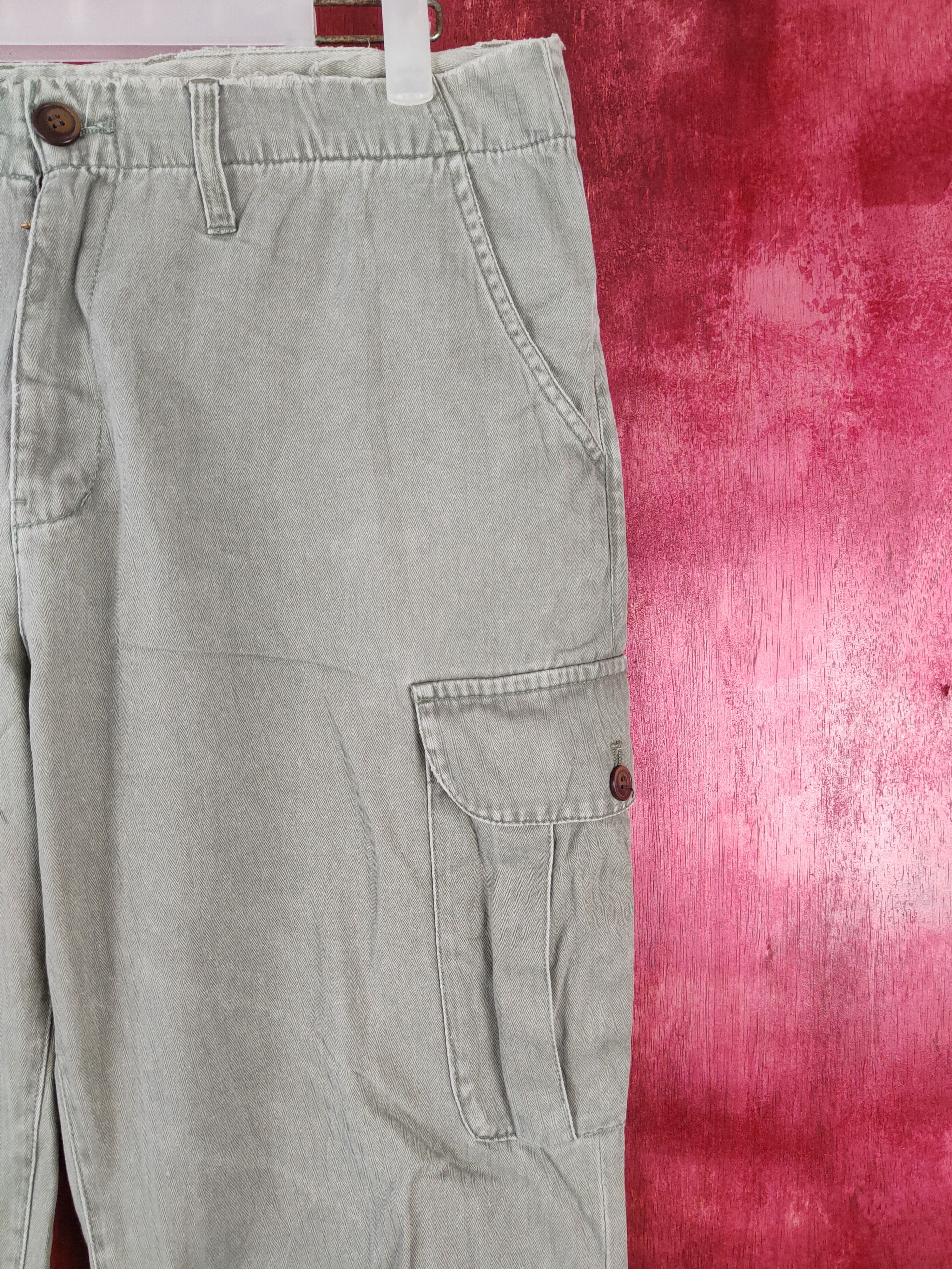 Global Work × Japanese Brand Global Work Light Green multi pocket tactical pant #4666 Size US 31 - 5 Thumbnail