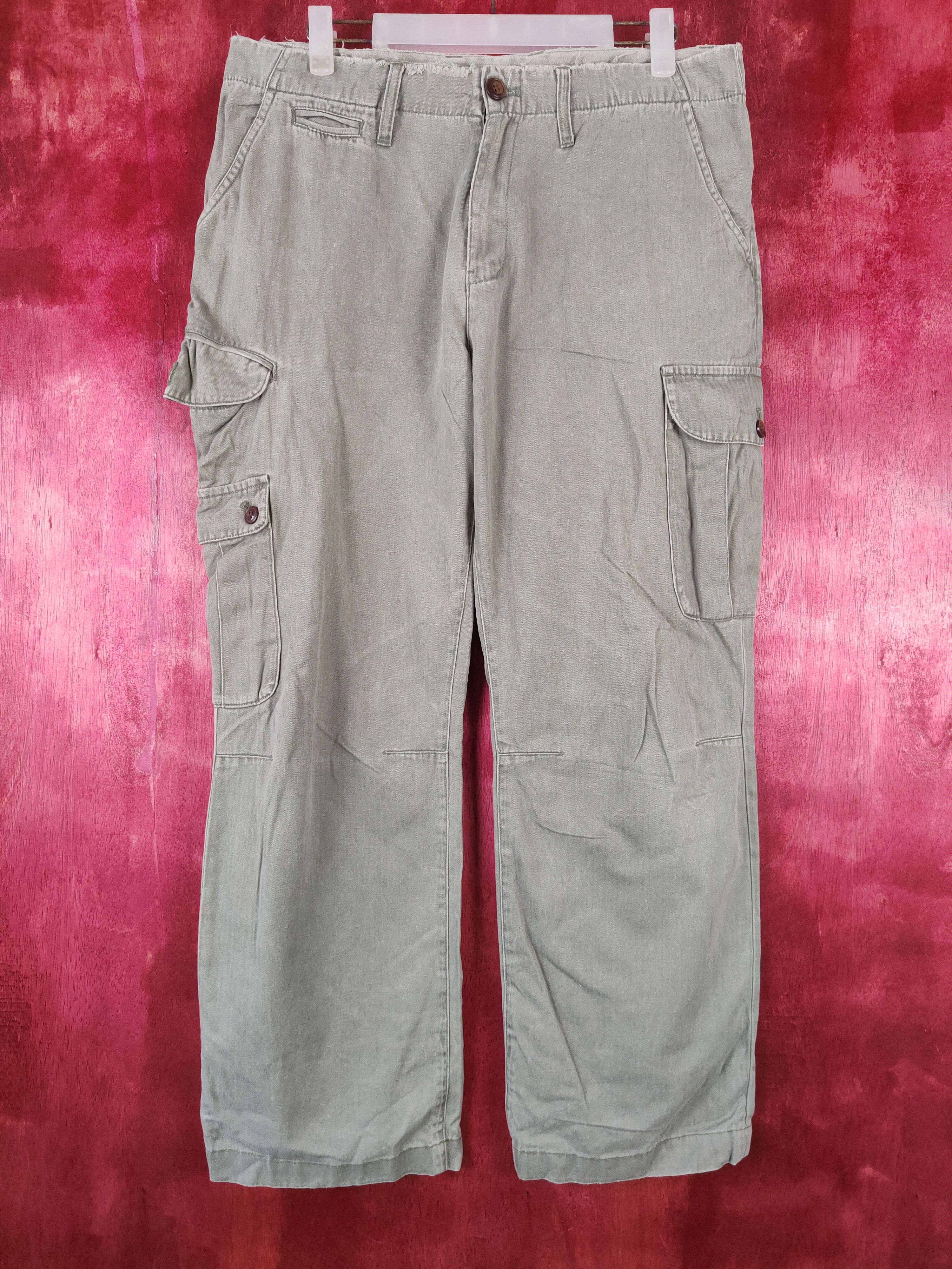 Global Work × Japanese Brand Global Work Light Green multi pocket tactical pant #4666 Size US 31 - 1 Thumbnail
