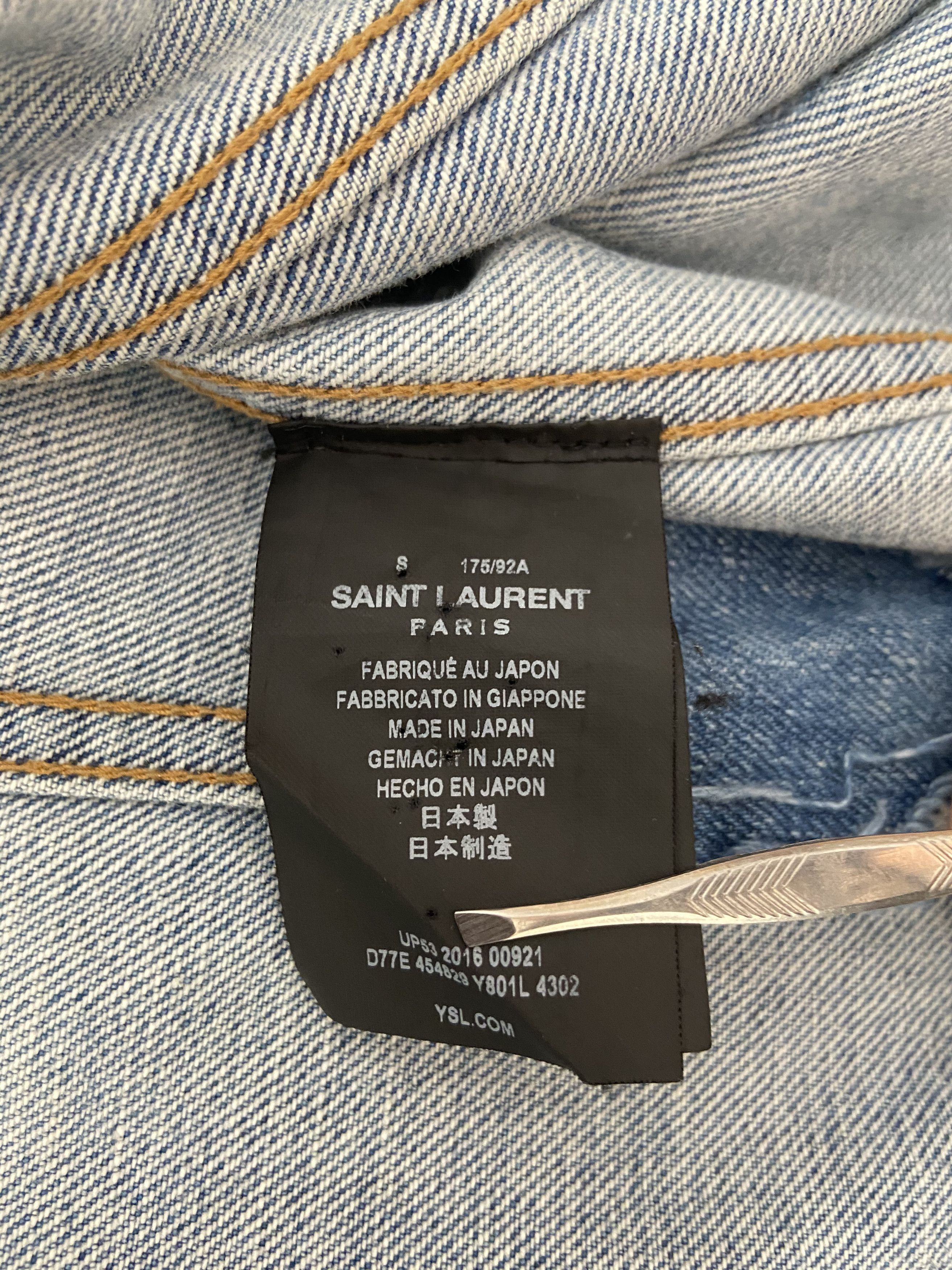 Hedi Slimane × Saint Laurent Paris SS16 Saint Laurent Sweet Dreams Denim Jacket Size US S / EU 44-46 / 1 - 13 Thumbnail